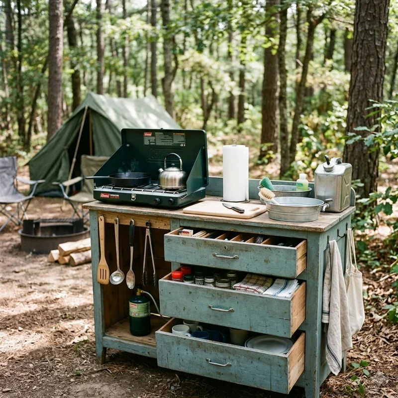 DIY Camping Kitchen Ideas