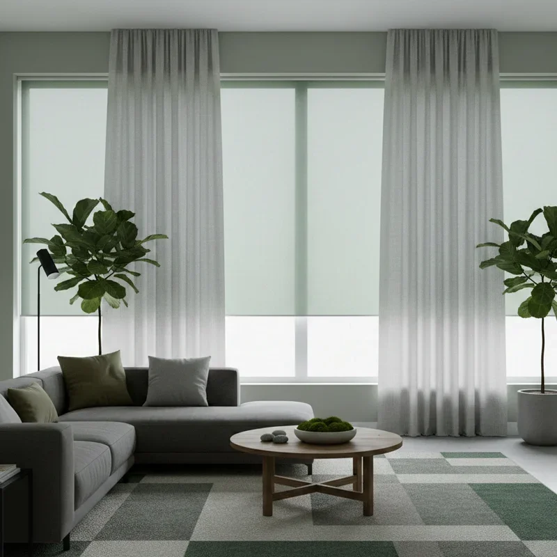 Green and Grey Living Room Ideas