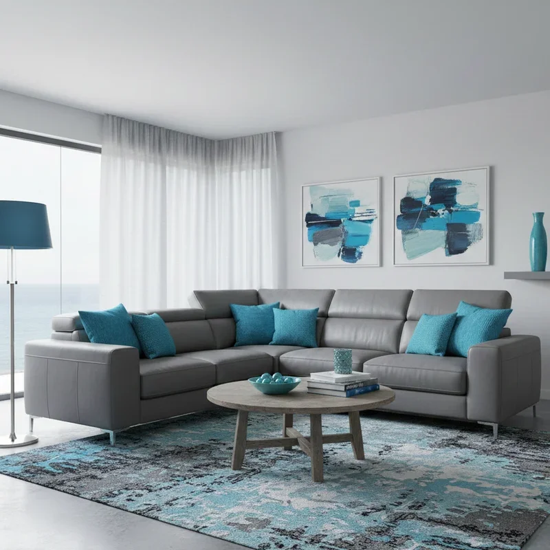 Blue and Grey Living Room Ideas
