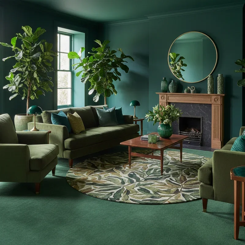 Green Carpet Living Room Ideas