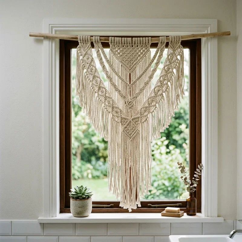 Modern Bathroom Window Curtain Ideas