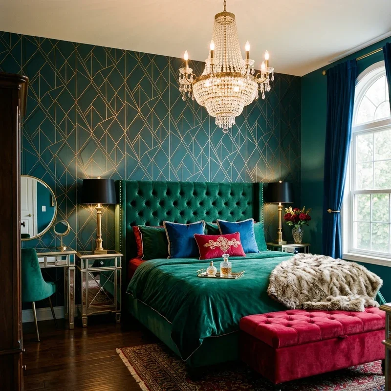 Hollywood Glam Bedroom Ideas
