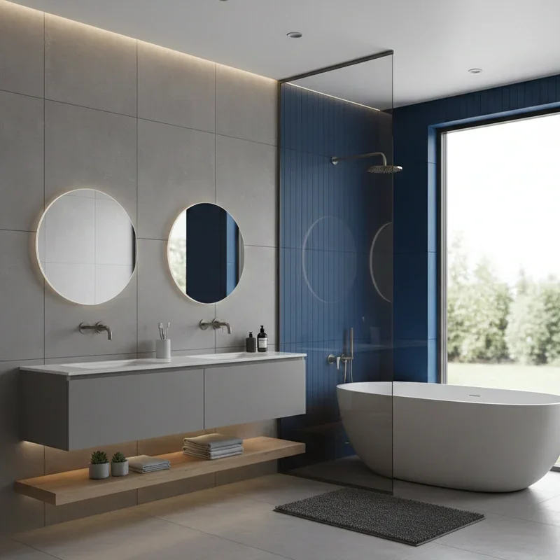 16 Blue And Grey Bathroom Ideas to Inspire Your Remodel