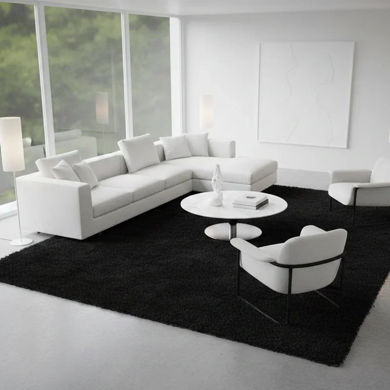 Black Rug Living Room Ideas