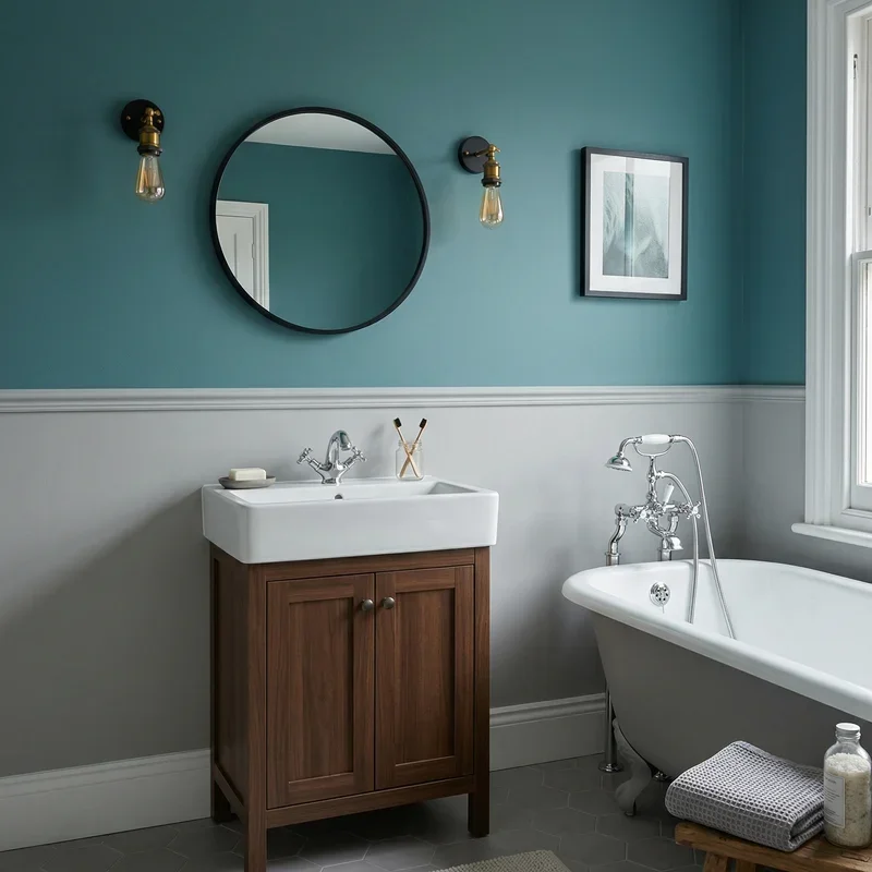 Teal and Grey Bathroom Ideas