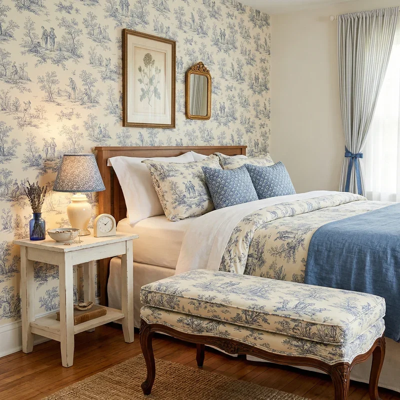 Toile Bedroom Ideas