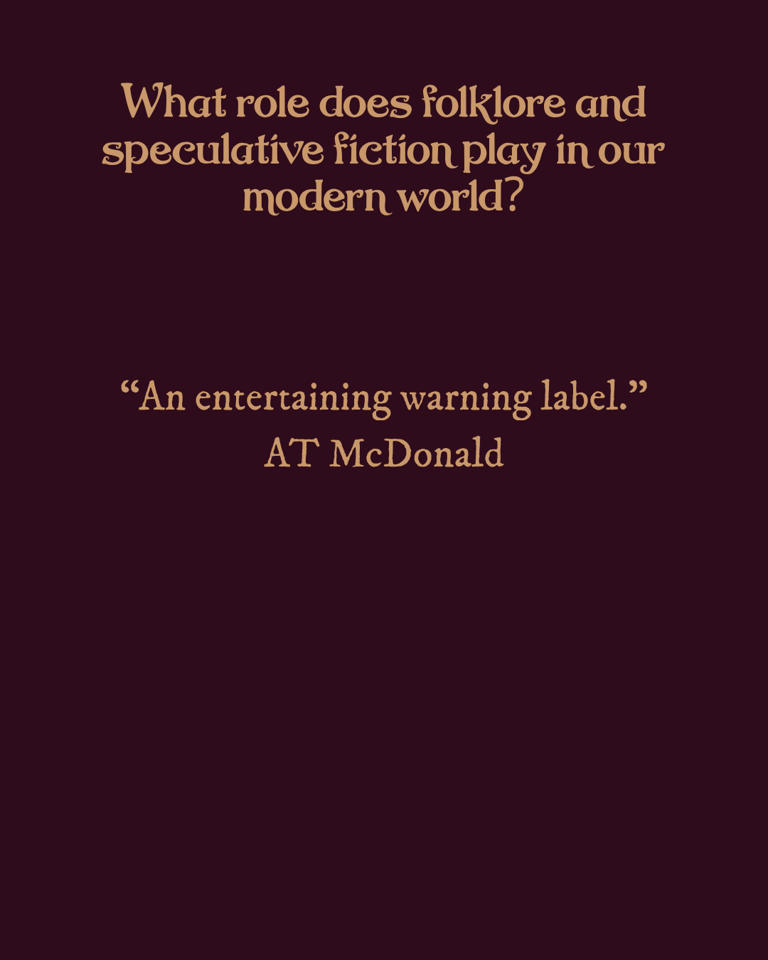 Author Interview: A T McDonald