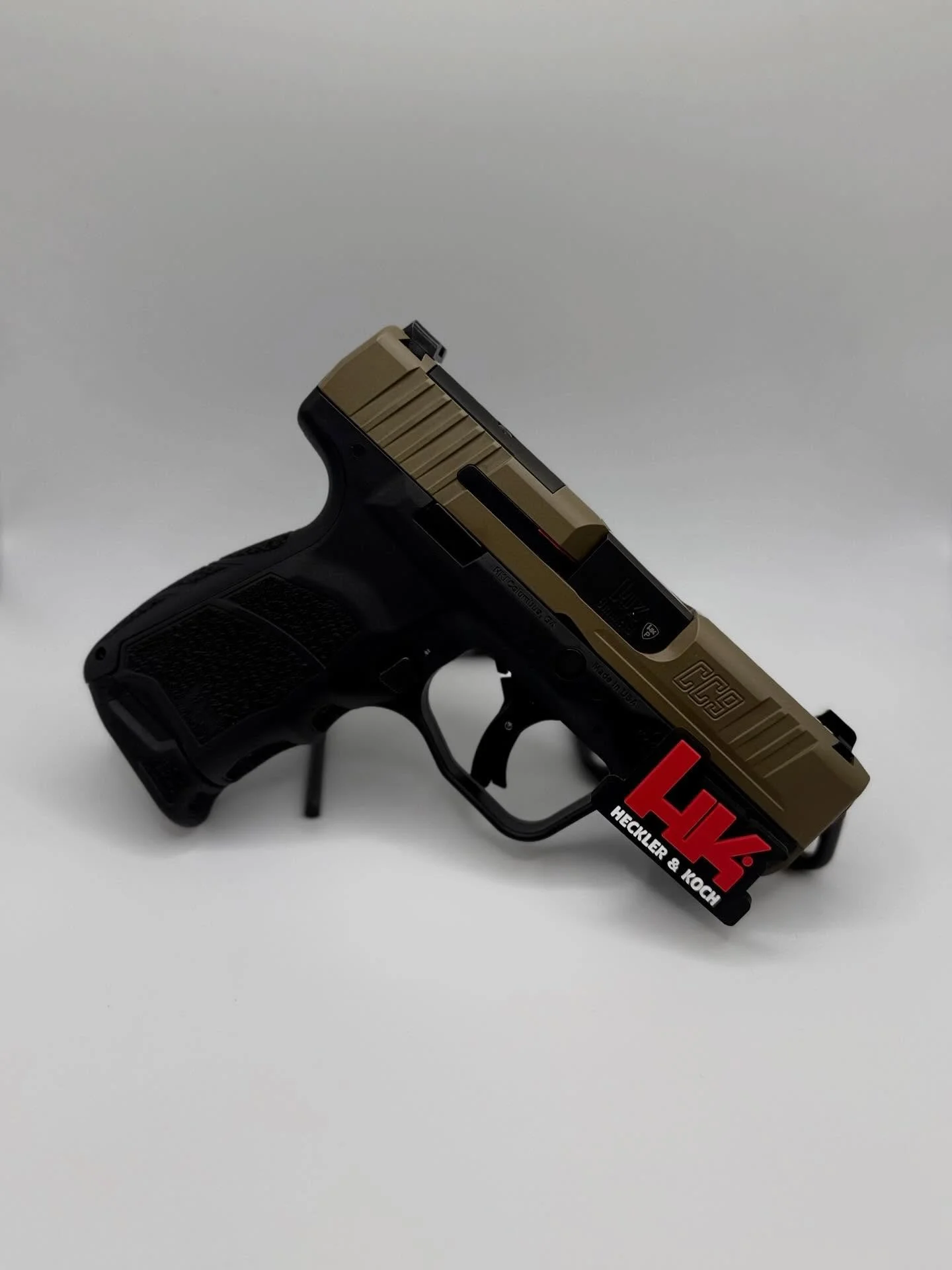 Inventory Update ‼️🔥
HK CC9 9mm in Flat Dark Earth just hit the shelves at Union Hill Gun Club! Don&rsquo;t miss out &mdash; these won&rsquo;t last long. 

#InventoryUpdate #HK #CC9 #9mm #FlatDarkEarth #UnionHillGunClub #NewArrival #InStockNow #Seco