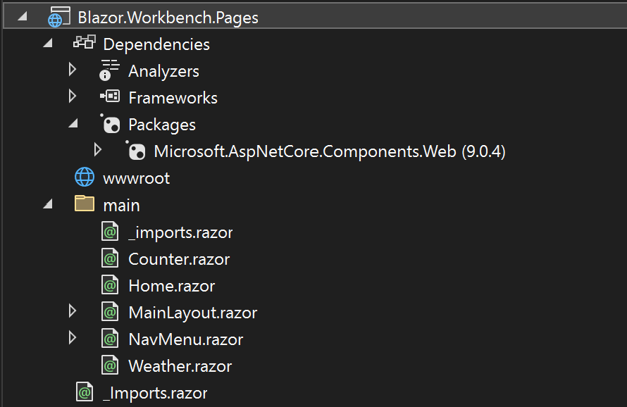 Razor Class Library — Basic Blazor