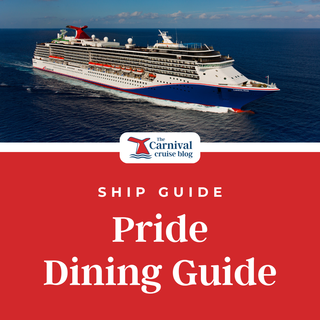 Carnival Pride Restaurant Dining Guide &amp; PDF Menus