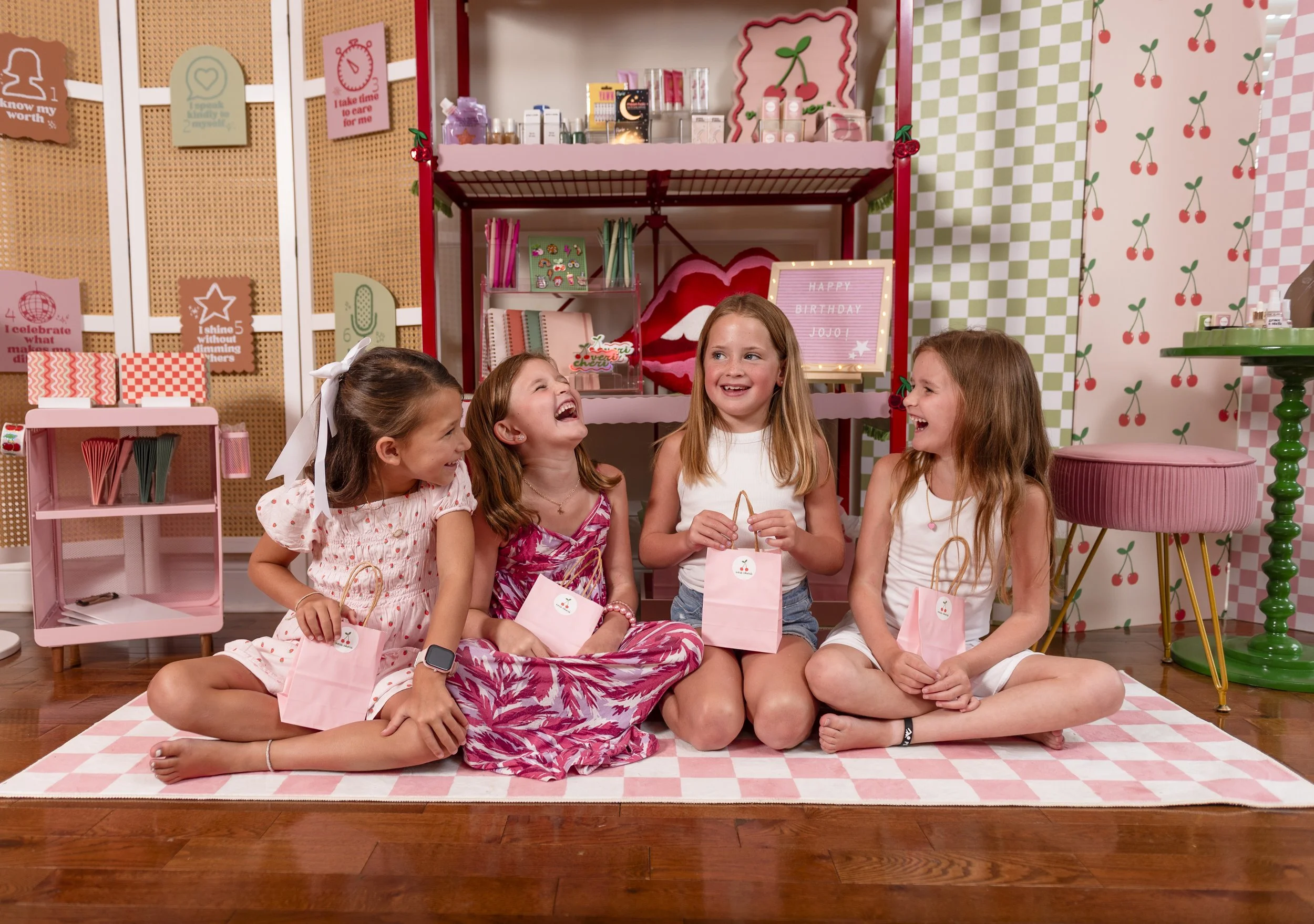 Girl birthday party in greater Philadelphia celebrating with self-care and affirmation party experience