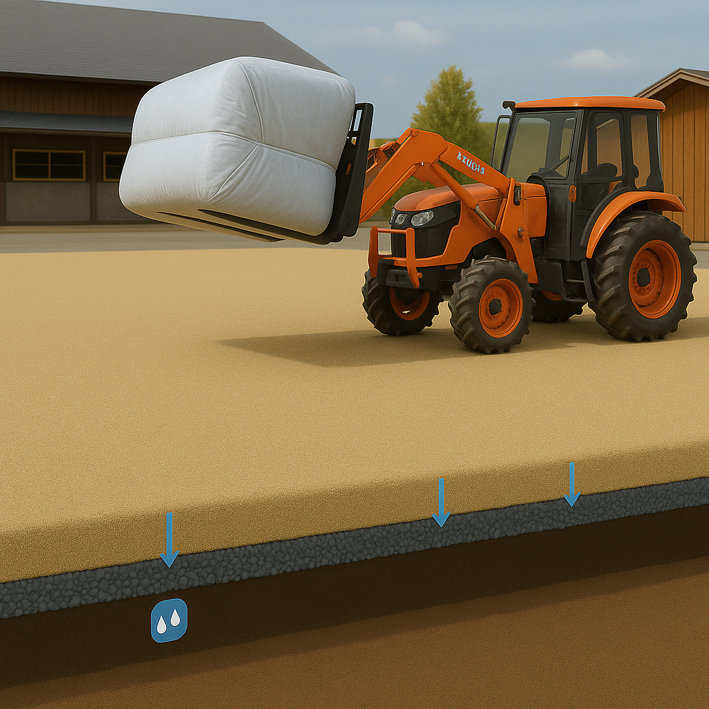 DIY Footing install moving your bales