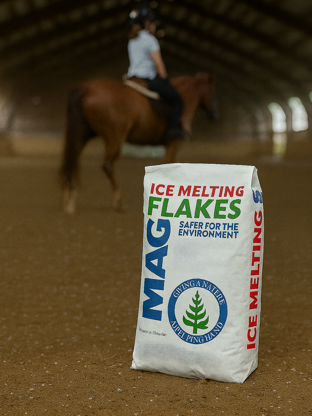 MAG flakes for arena hydration
