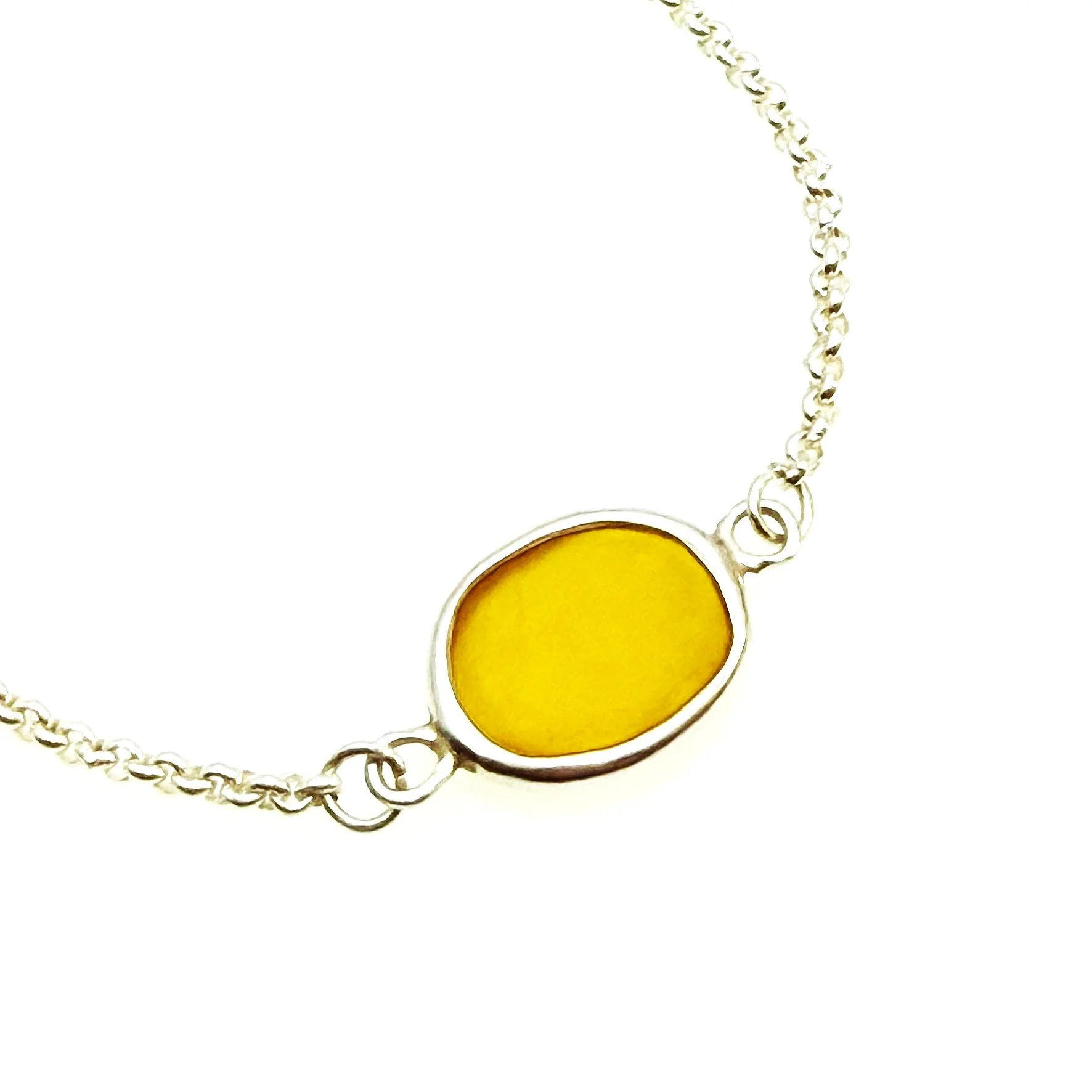 Van Gogh Jewelry Bracelet Necklace Pendant Artist Sea Glass Seaglass Dichroic Bracelet Beach Glass Yellow Bracelet IMG_1037.JPEG