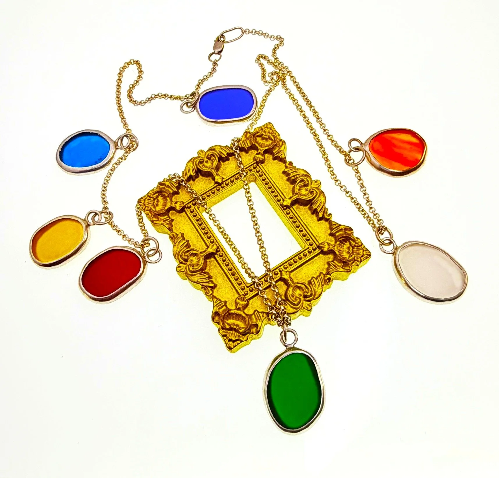 Van Gogh Sea Glass Pendant