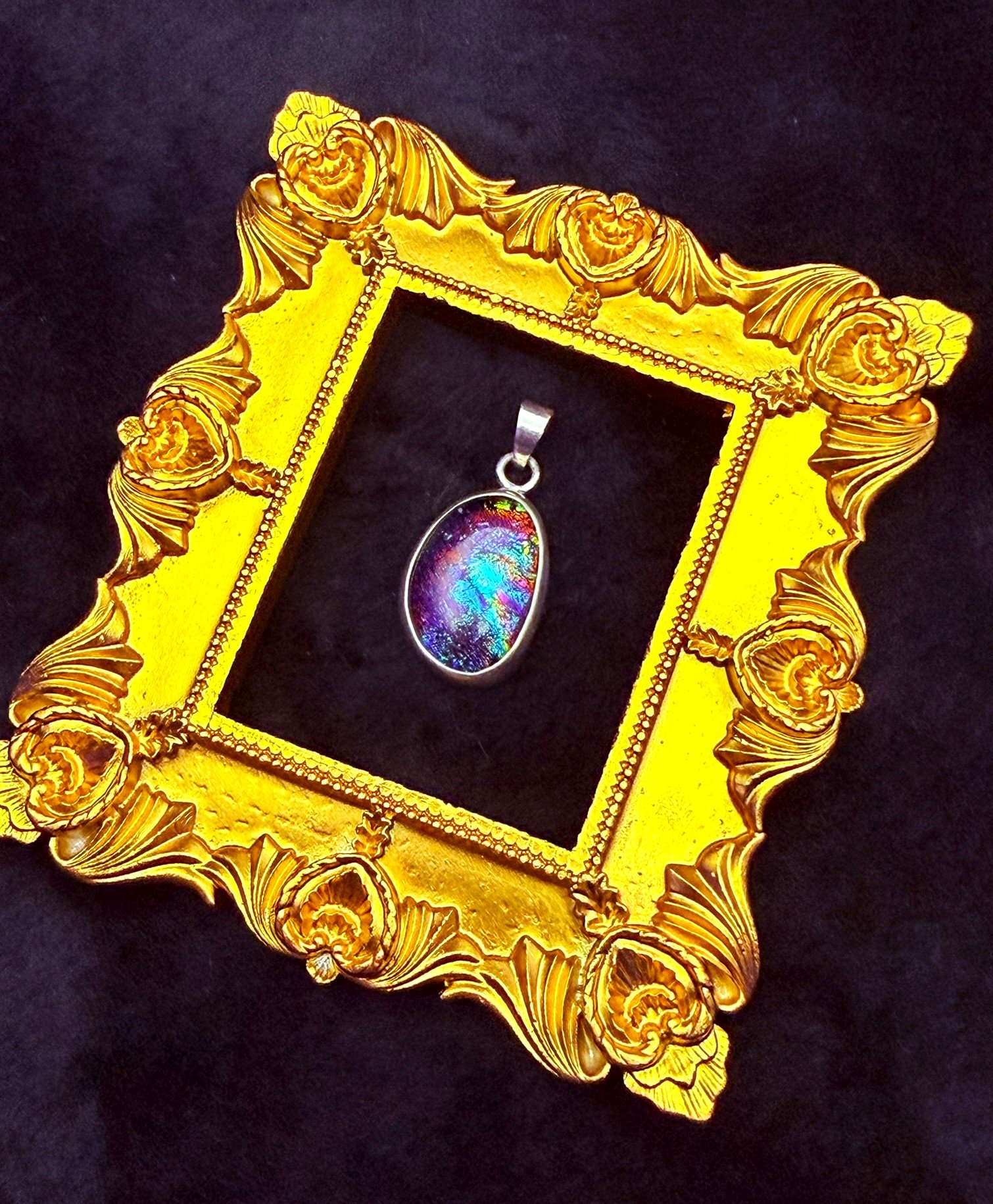 Van Gogh Gemstone Jewelry Pendant