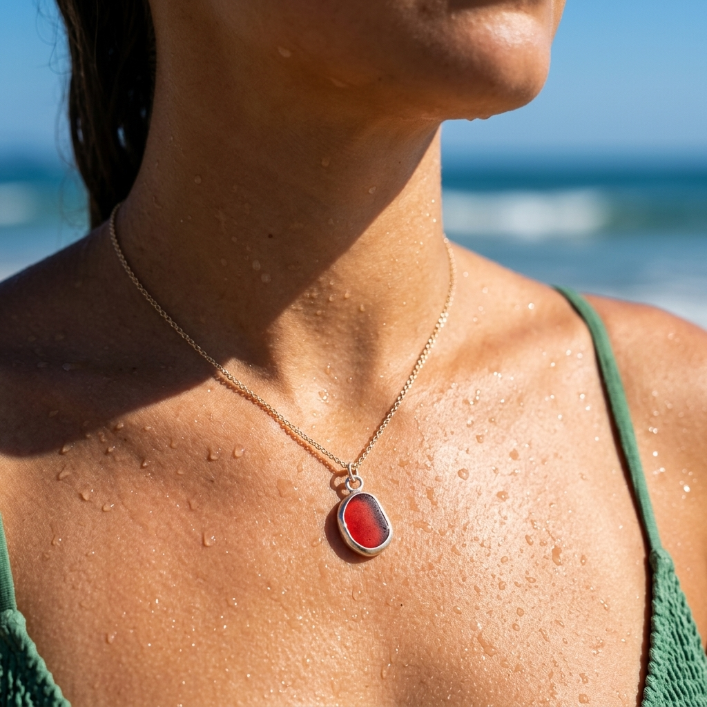 Van Gogh Red Sea Glass Pendant.png