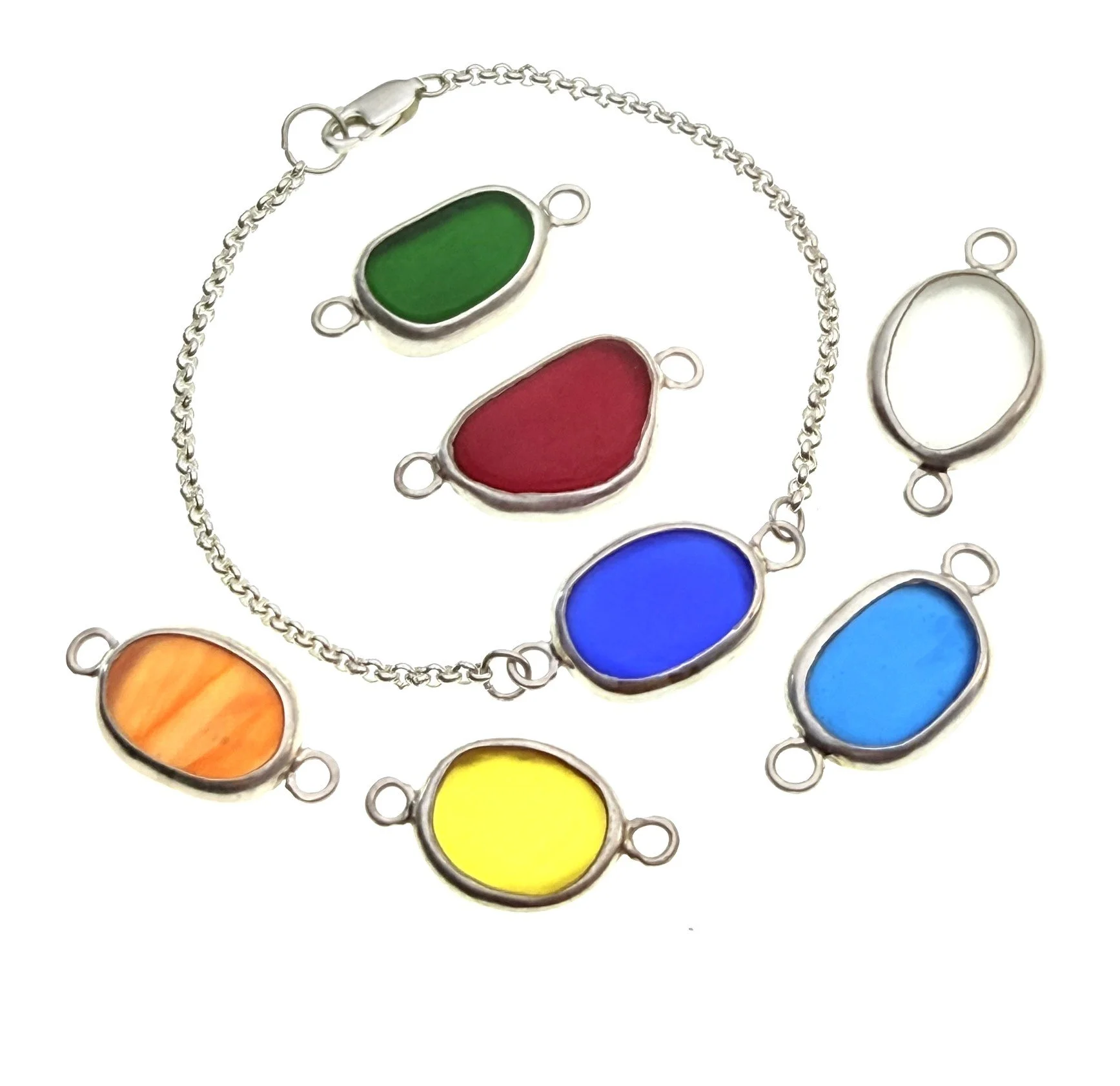Van Gogh Jewelry Bracelet Necklace Pendant Artist Sea Glass Seaglass Dichroic Bracelet Bracelet Multi IMG_0981.JPEG