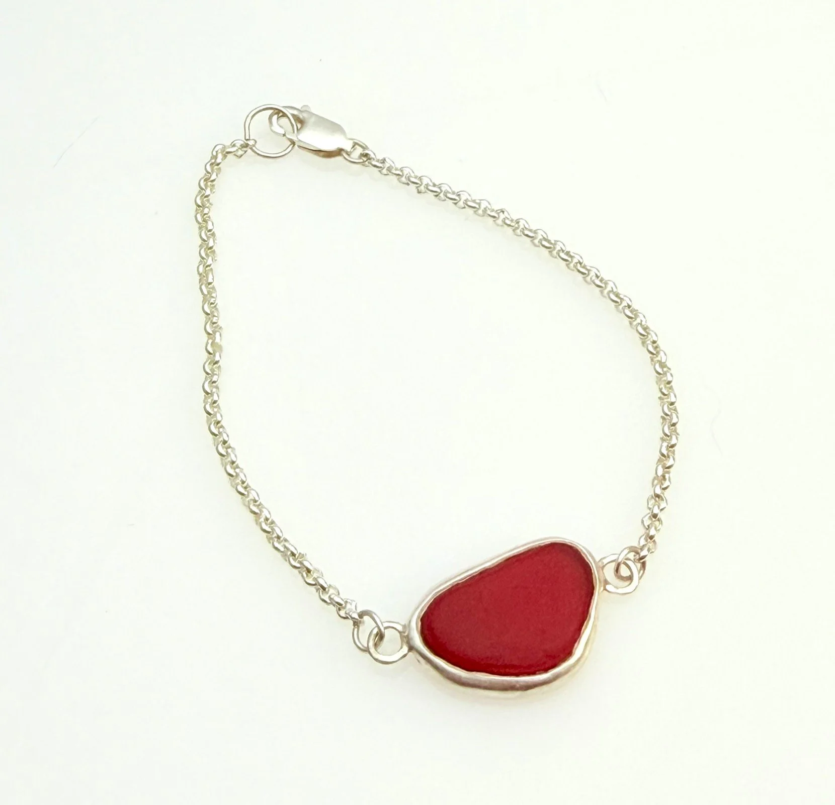 Van Gogh Jewelry Bracelet Necklace Pendant Artist Sea Glass Seaglass Dichroic Bracelet Red Bracelet IMG_1007.JPEG