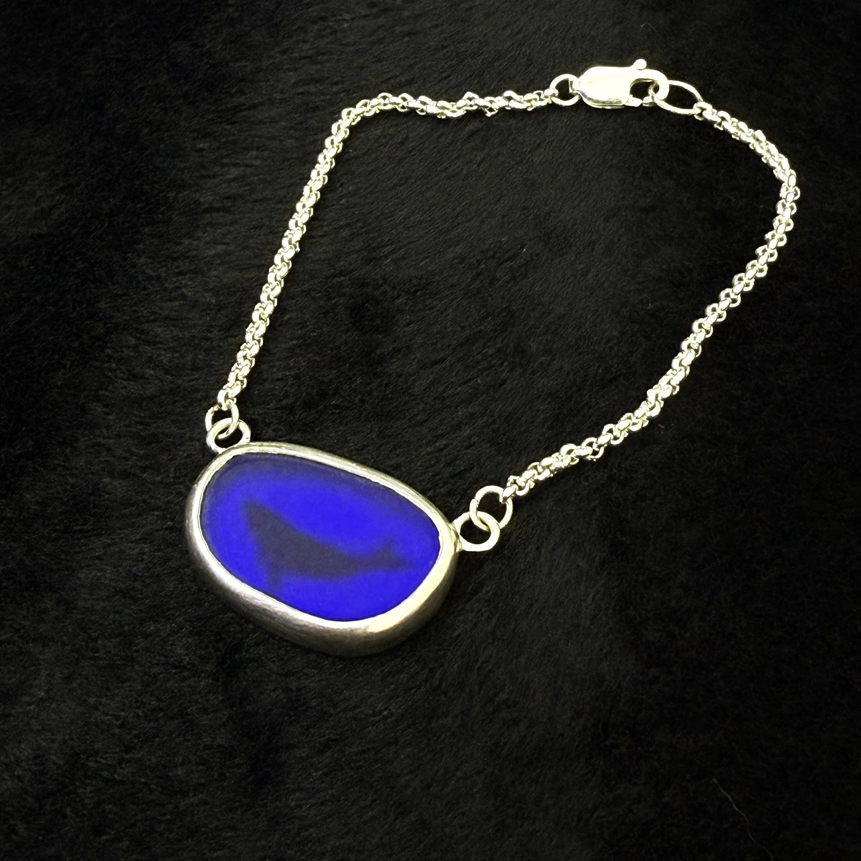 Whale Van Gogh Jewelry Necklace Pendant Artist Sea Glass Seaglass Dichroic A IMG_0828.JPEG