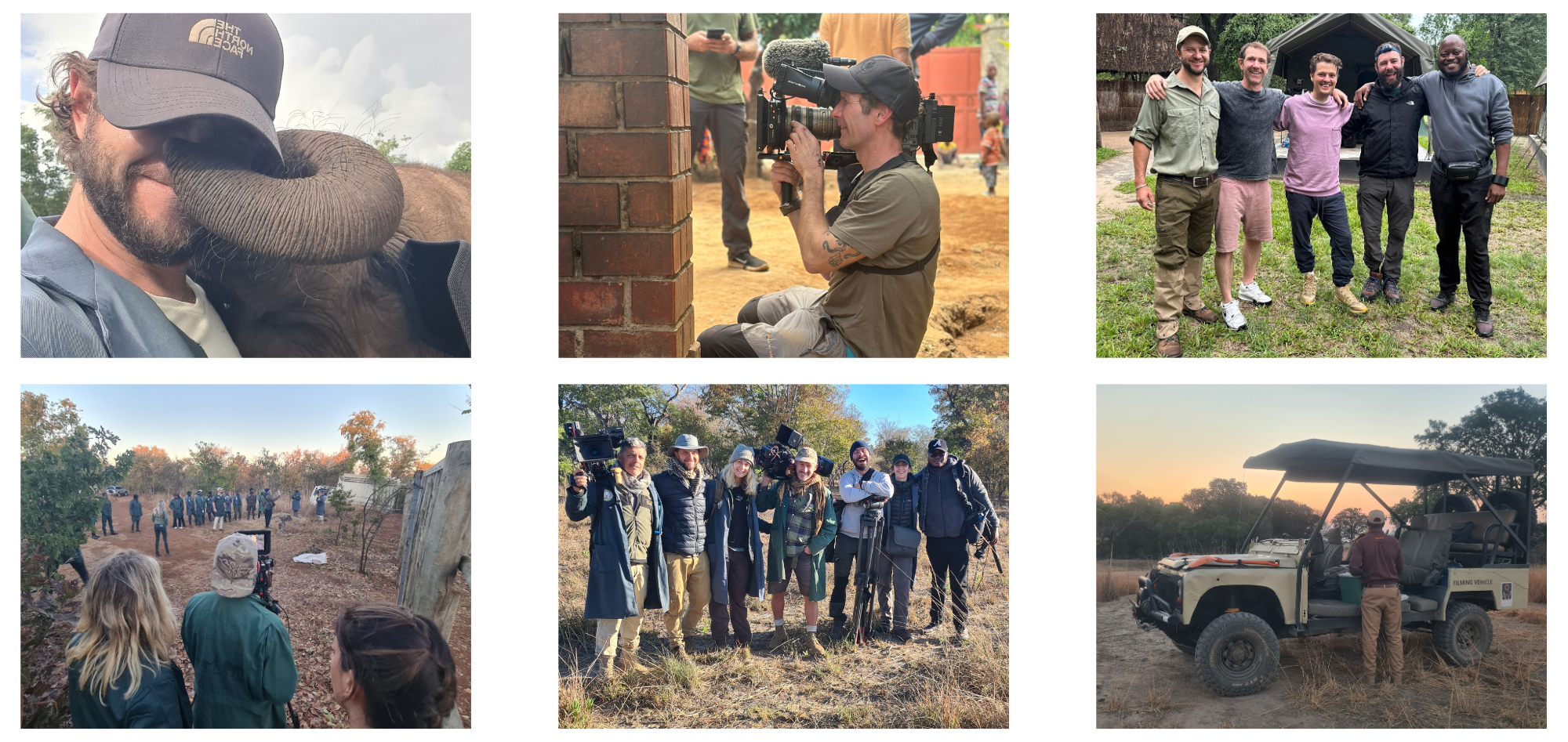Conservation Connect Films Matt Blair on location in Kafue and Lusaka National Parks for the making of AppleTV Born to Be Wild.