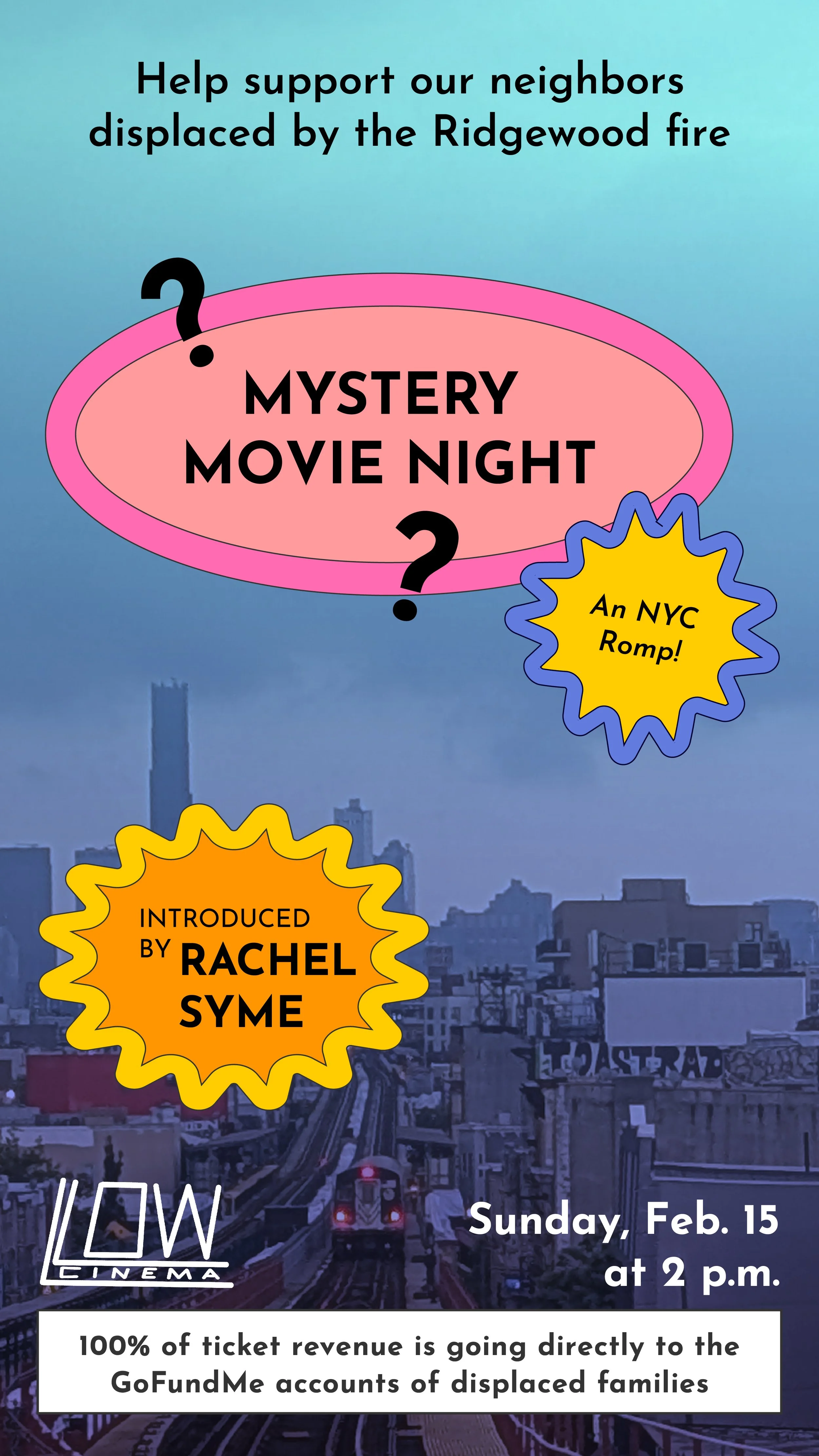 Ridgewood Fire Fundraiser - Sunday Feb 15th 2:00pm