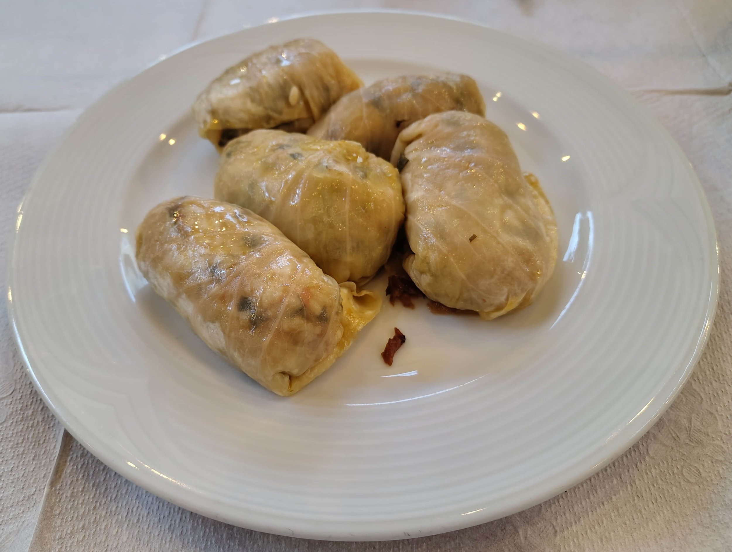 Sarma – traditional Albanian cabbage rolls stuffed with rice