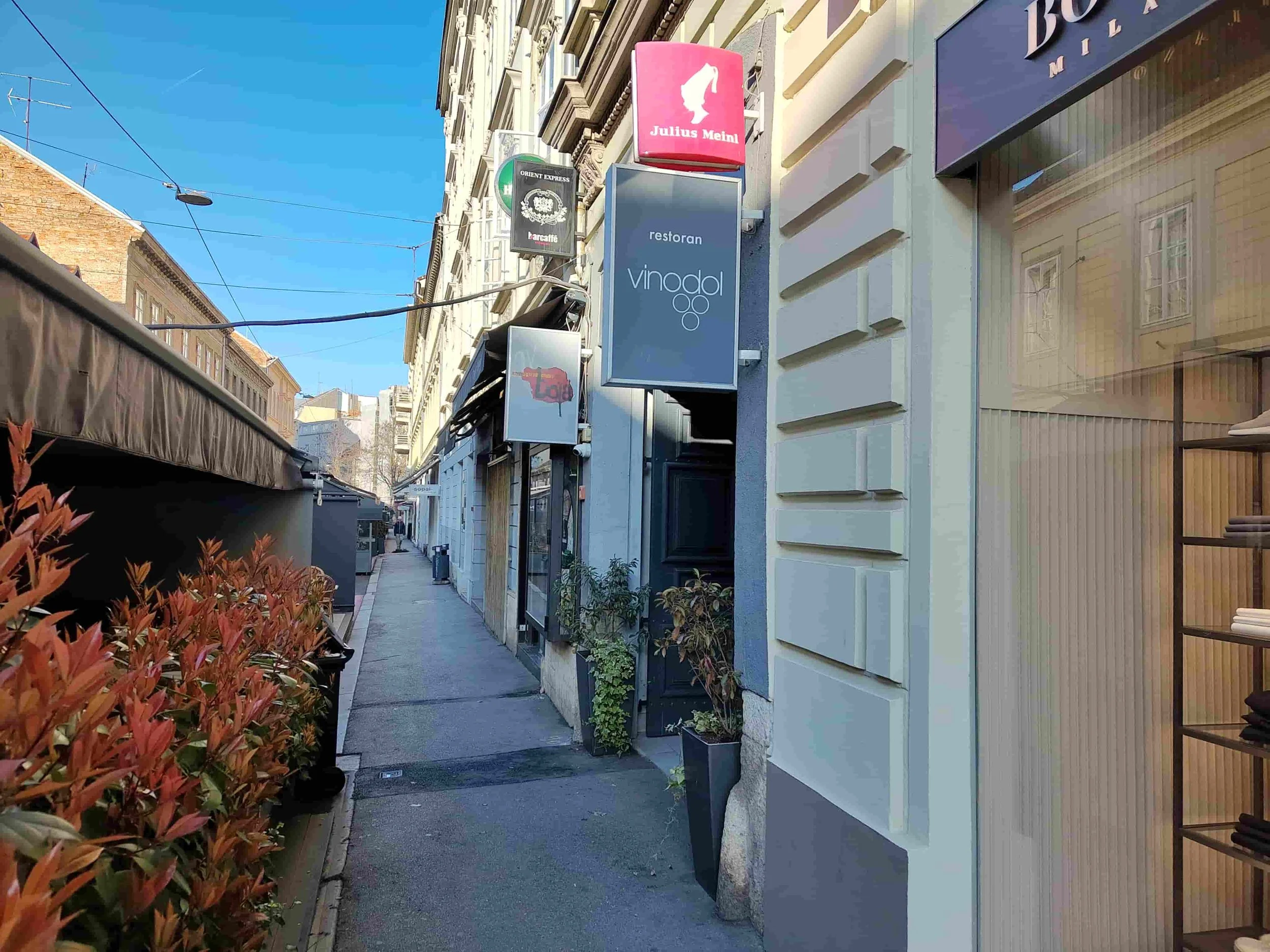Exterior of Vinodol Zagreb