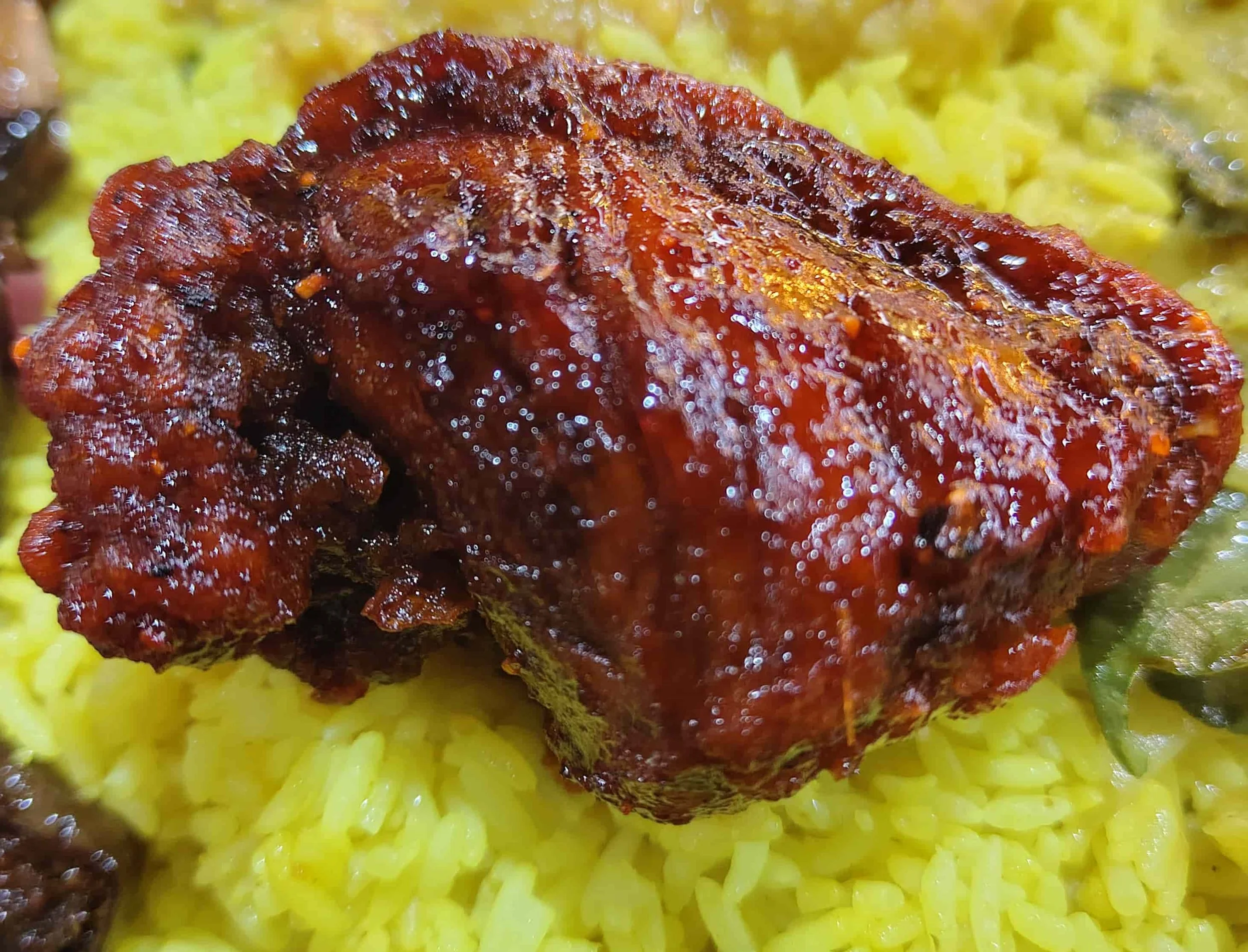 Devilled chicken – spicy Sri Lankan chicken served as part of a traditional rice and curry meal