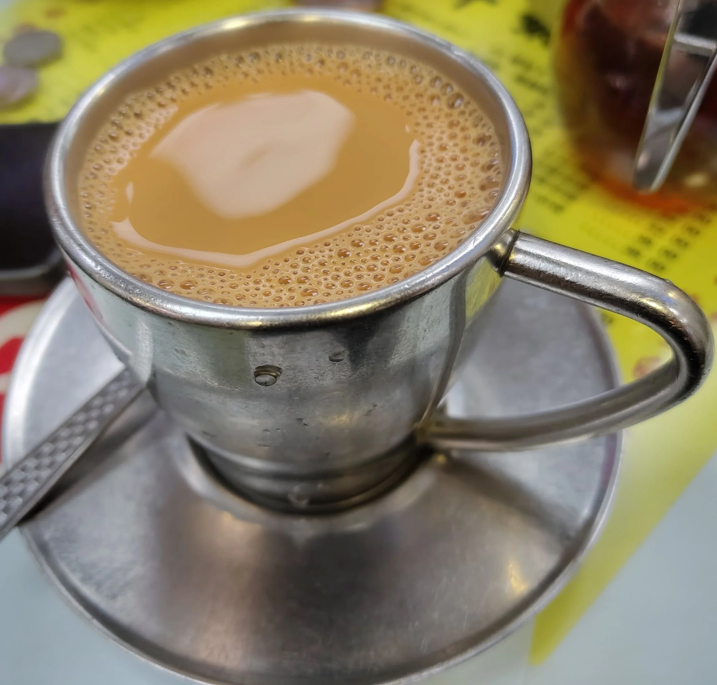 Hong Kong milk tea – strong black tea blended with smooth evaporated milk