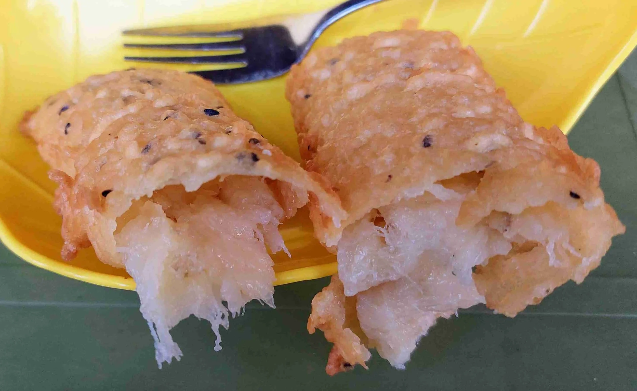 Bánh chuối – Vietnamese banana cake made with ripe bananas, coconut milk, and condensed milk.