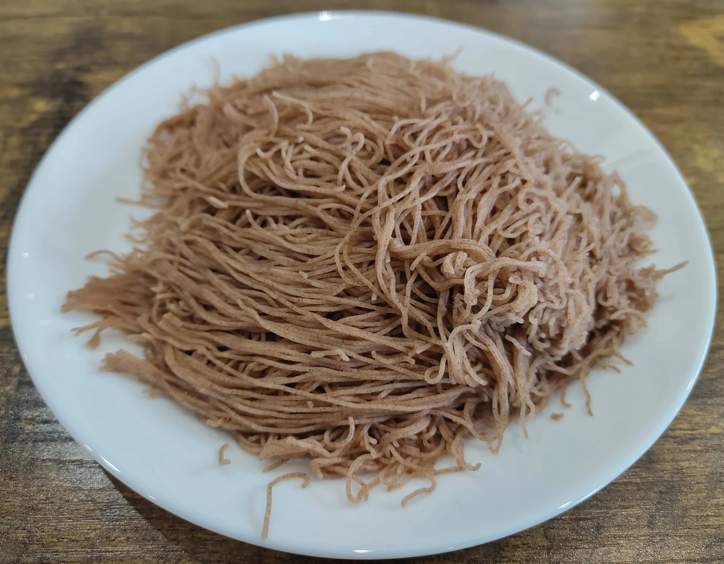 Brown Sri Lankan string hoppers – steamed rice flour noodles