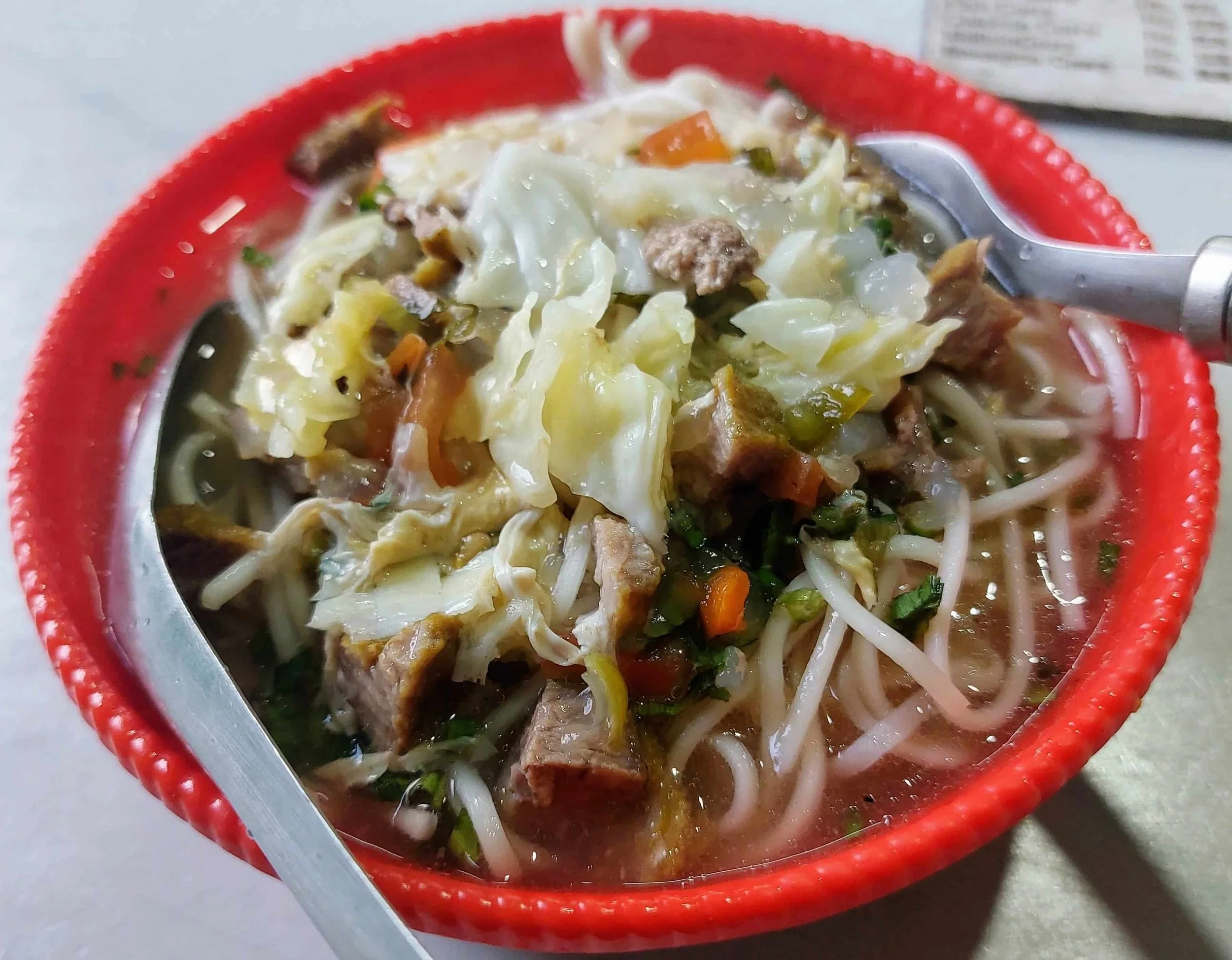 Chow Satuileih – traditional stew from Mizoram served with noodles