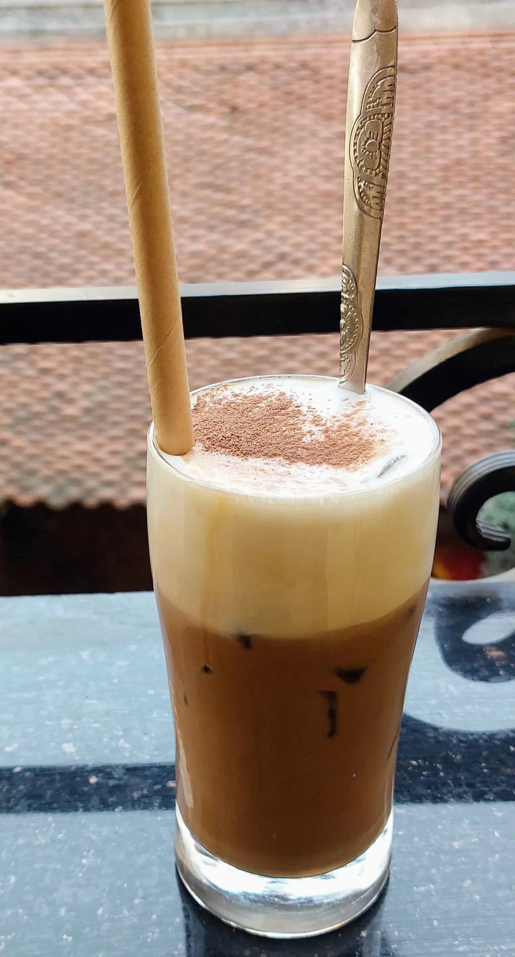 Cà Phê Muối – Vietnamese salted coffee with creamy froth and a hint of salt on top of strong black coffee.