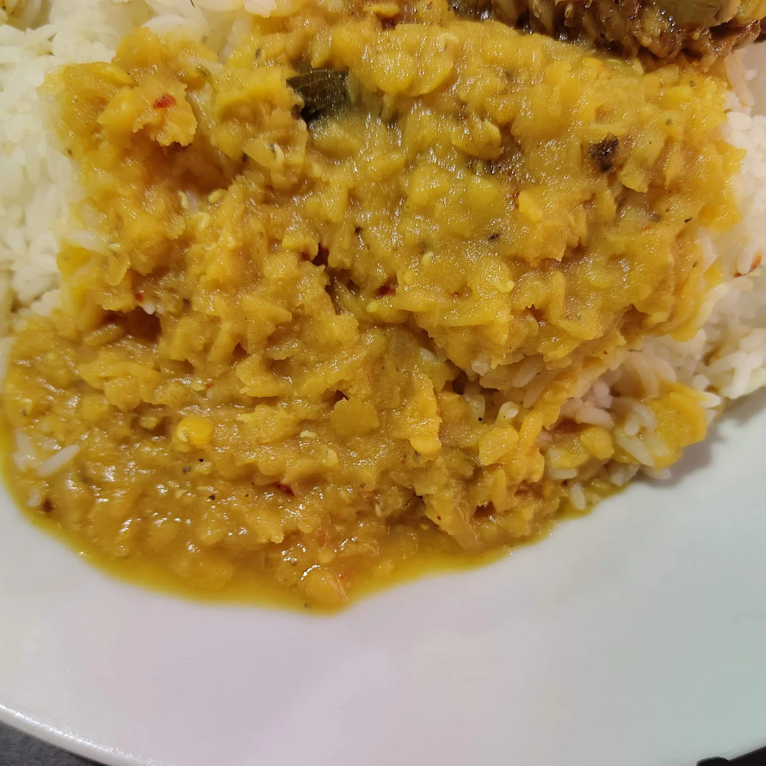 Dhal curry – Sri Lankan lentil curry served as part of a traditional rice and curry meal