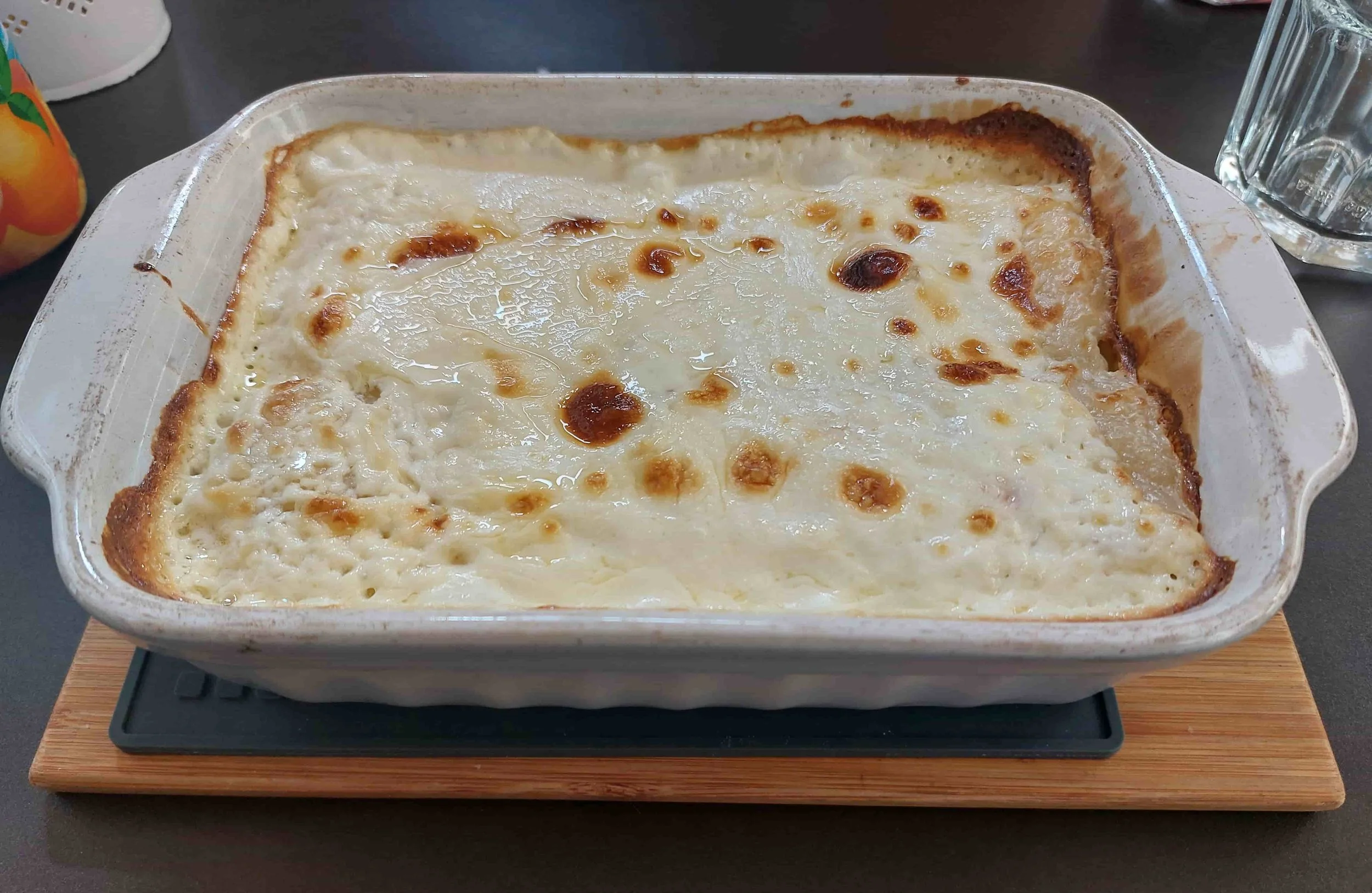 Zagorski štrukli – traditional Croatian dough filled with cheese, baked and served with cream