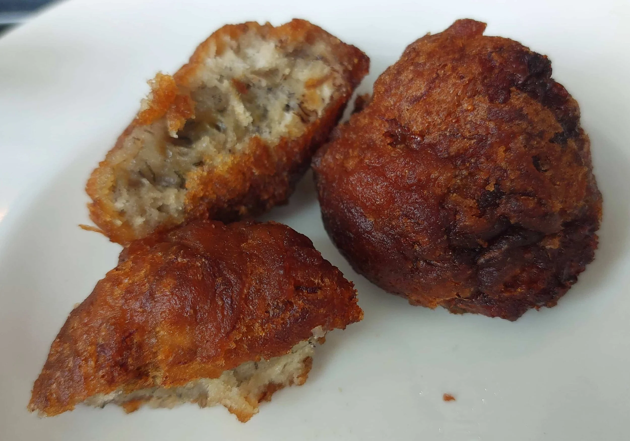 Cekodok pisang – Malaysian banana fritters made with mashed banana and fried batter