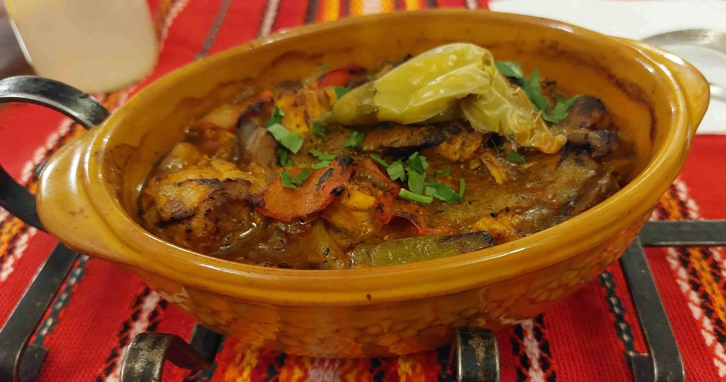 Kavarma – traditional Bulgarian slow-cooked meat stew with vegetables
