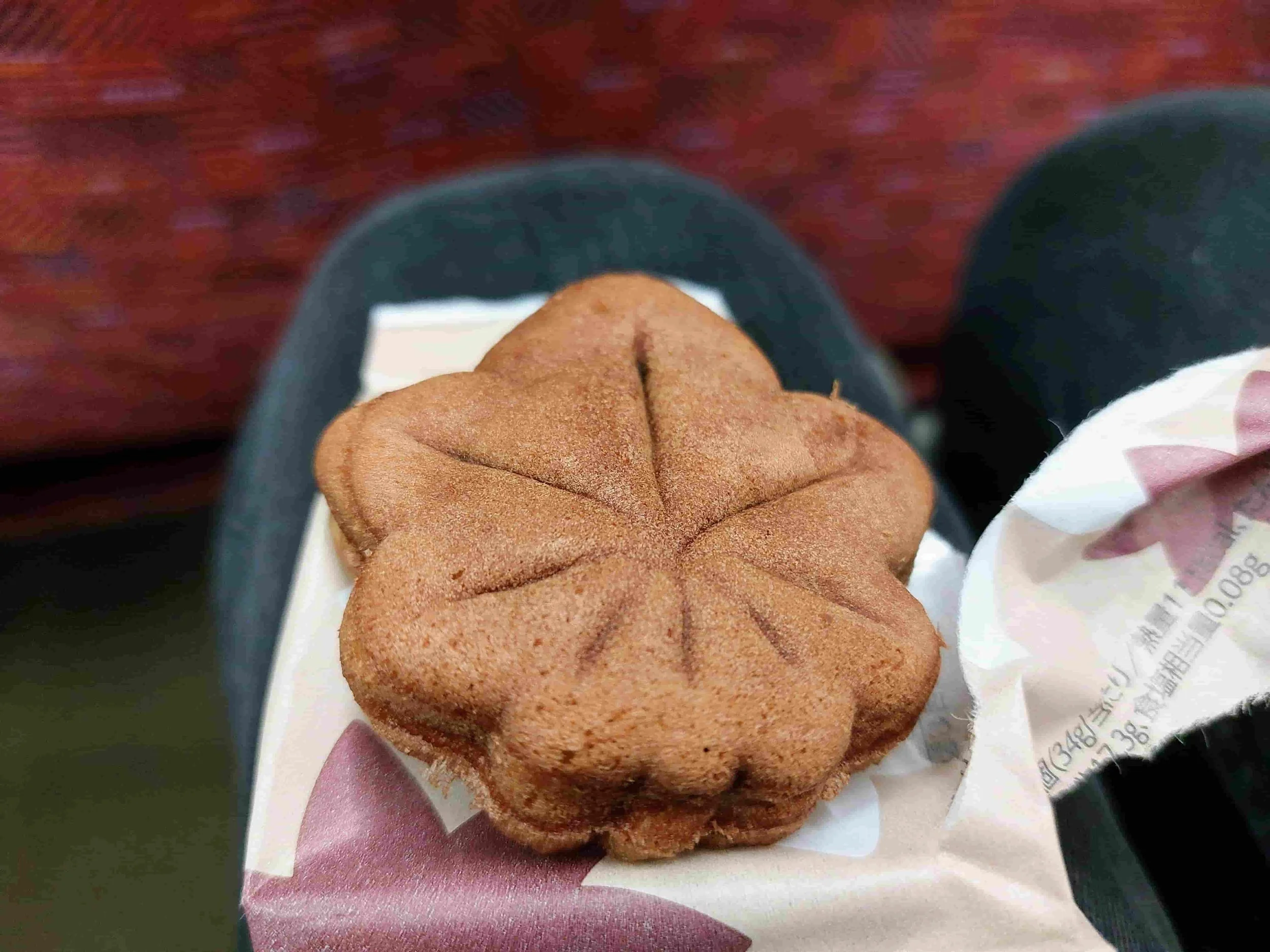 Traditional Momiji Manjū – maple leaf-shaped Japanese sweet bun filled with red bean paste