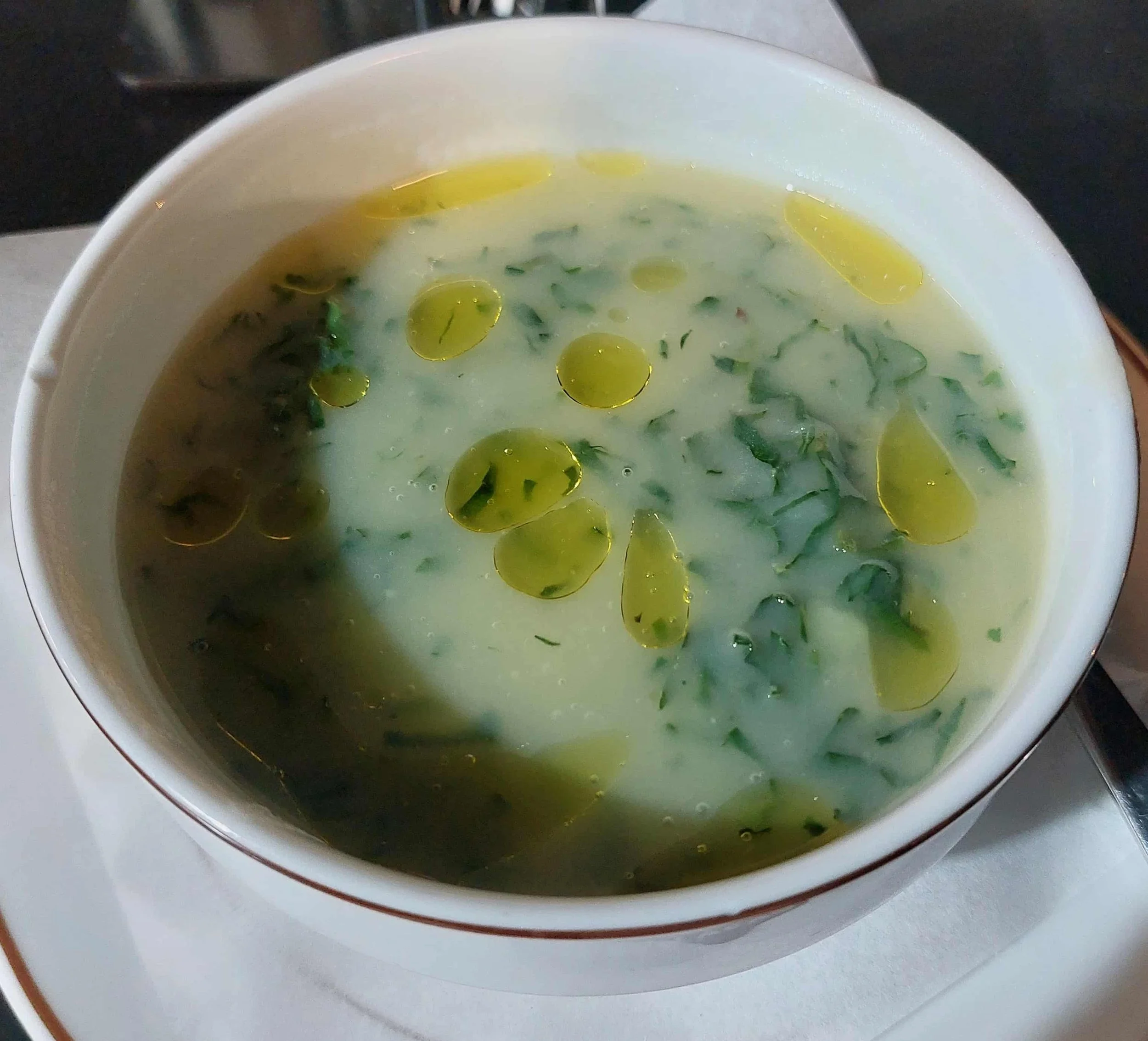 Portuguese Caldo Verde kale and potato soup