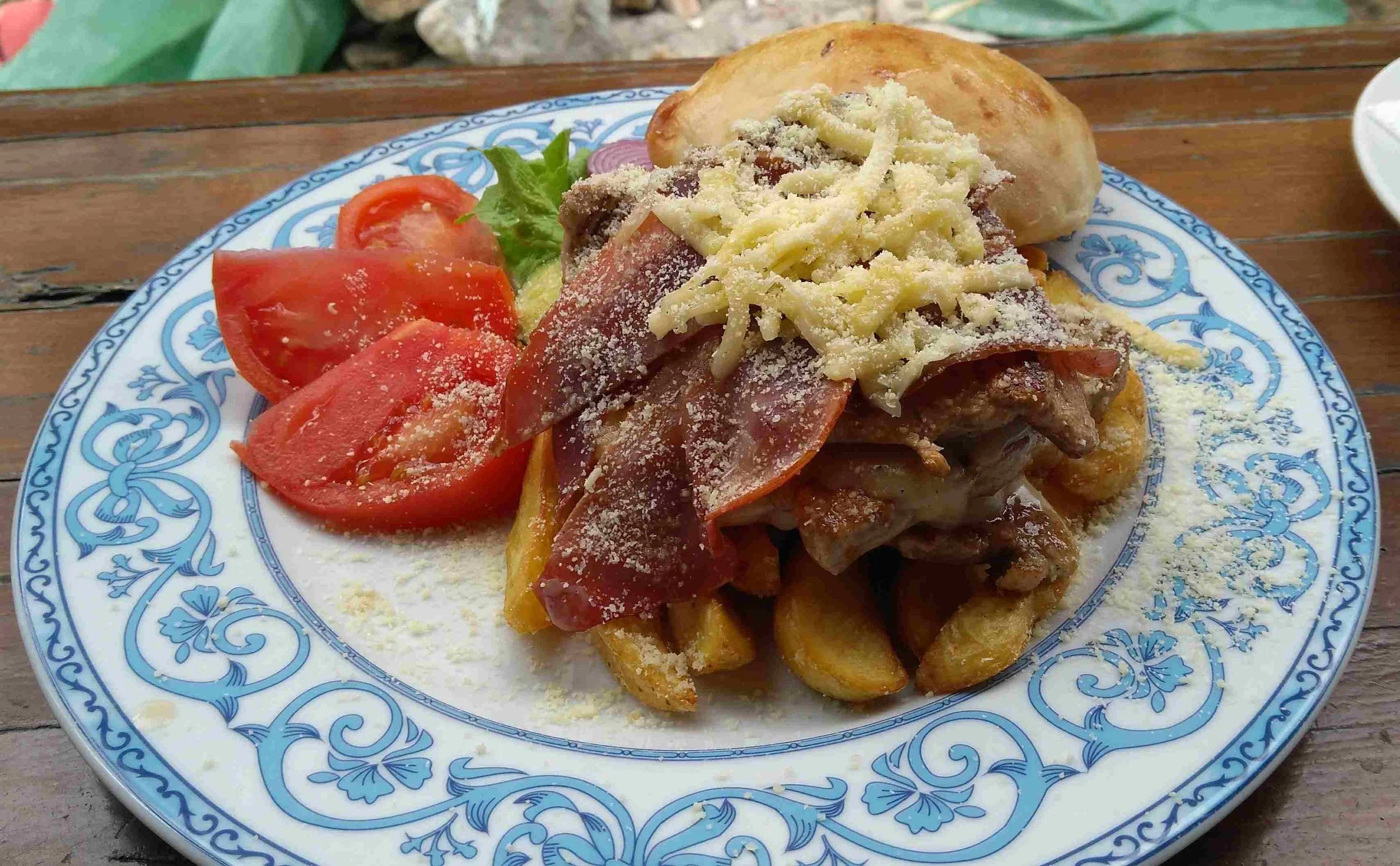 Njeguški steak – Montenegrin grilled pork steak stuffed with Njeguški ham and cheese