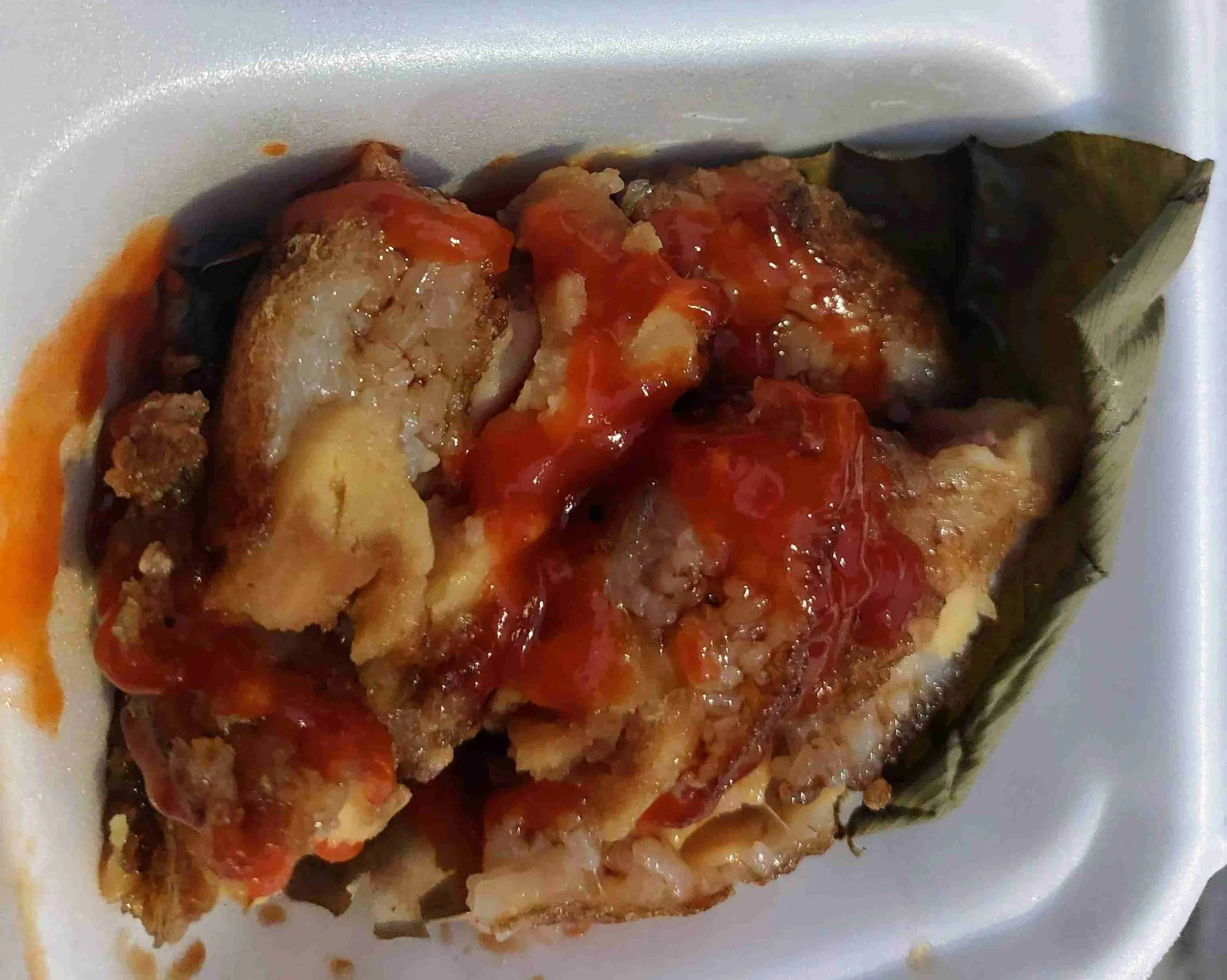 Bánh chưng rán – Crispy pan-fried slices of savoury sticky rice cake made from glutinous rice, mung beans, and pork, traditionally eaten during Tết in Vietnam.