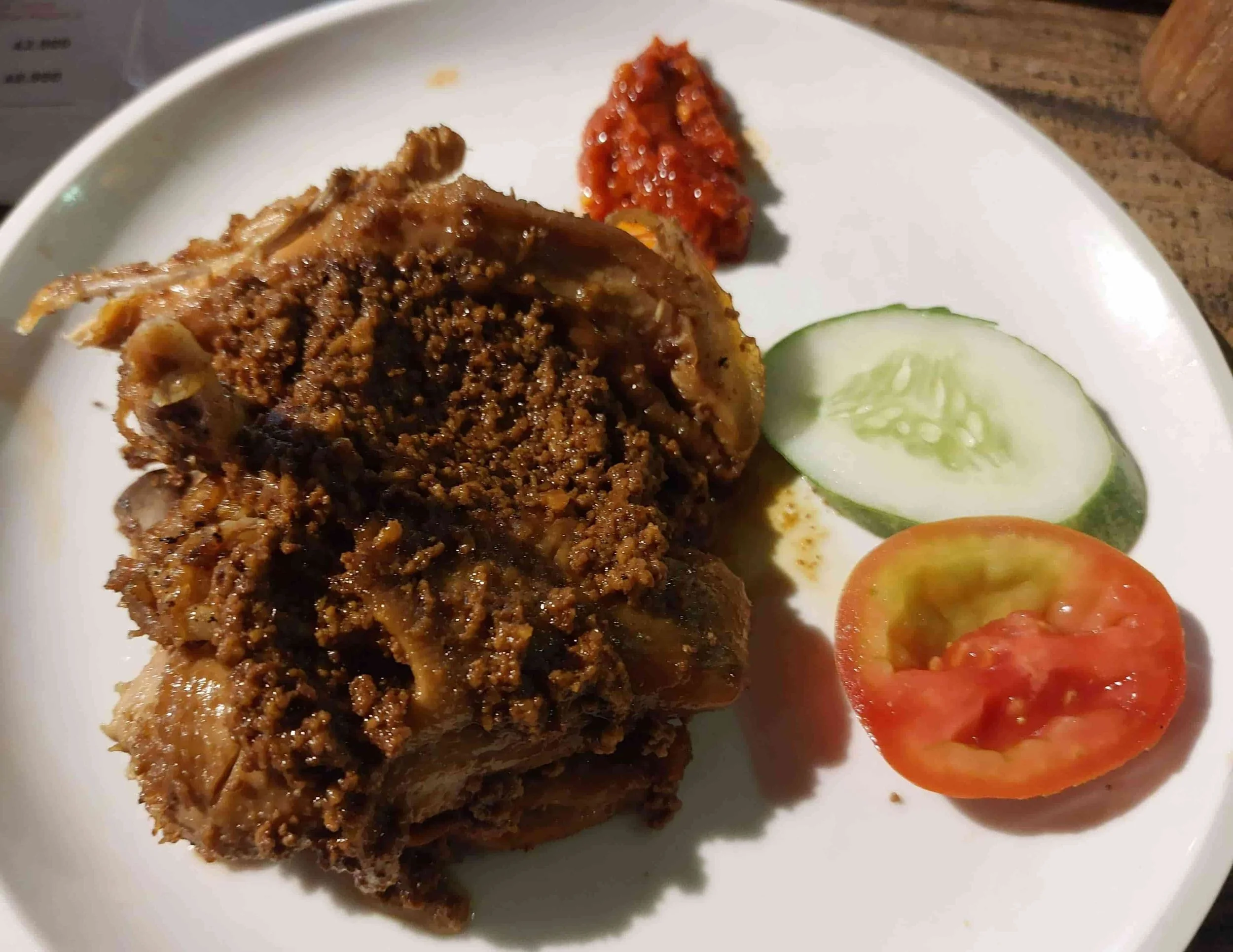 eyem penggeng – Javanese marinated and grilled chicken from Yogyakarta with rich, slightly sweet glaze