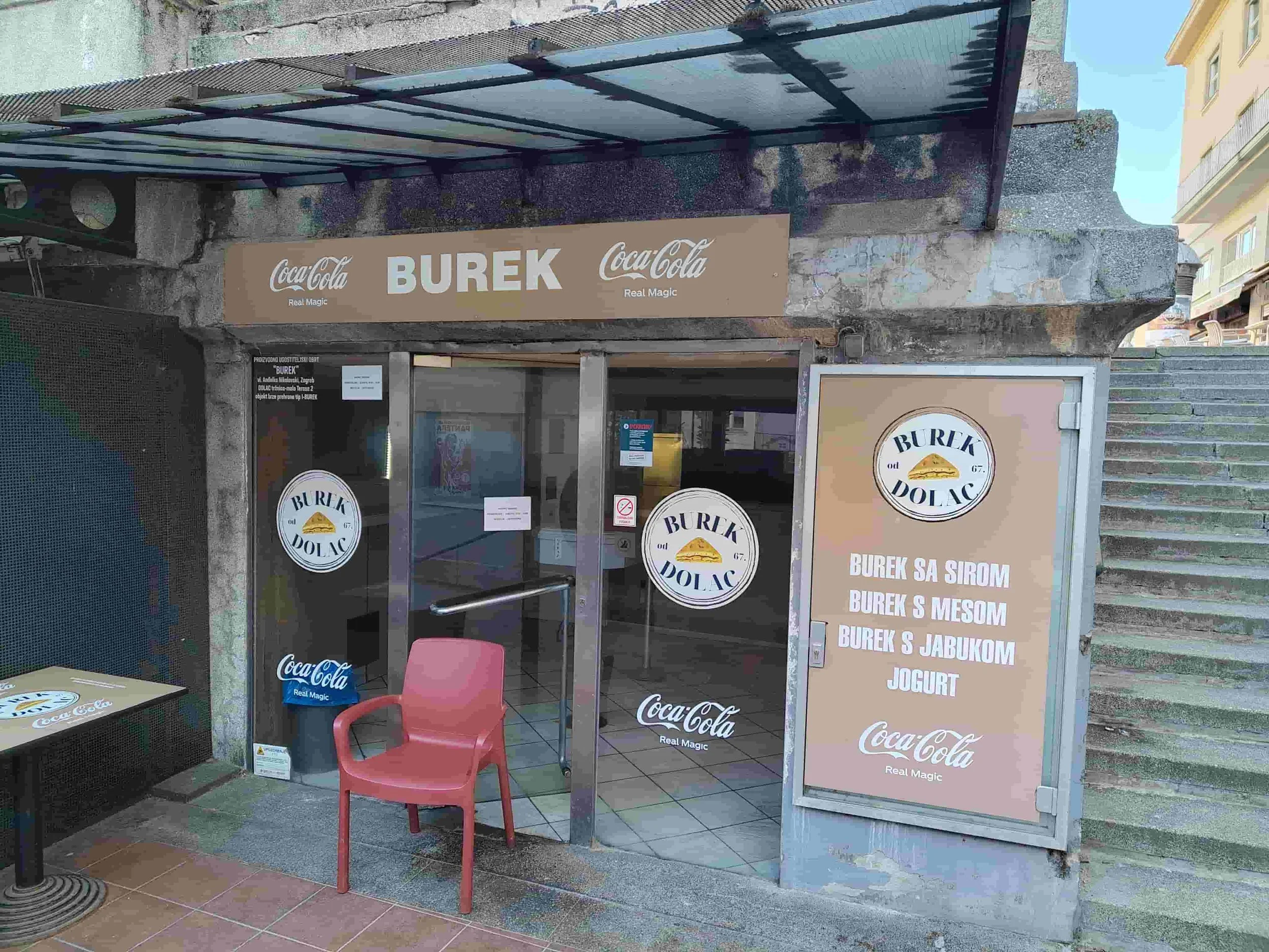 Exterior of Burek Zagreb