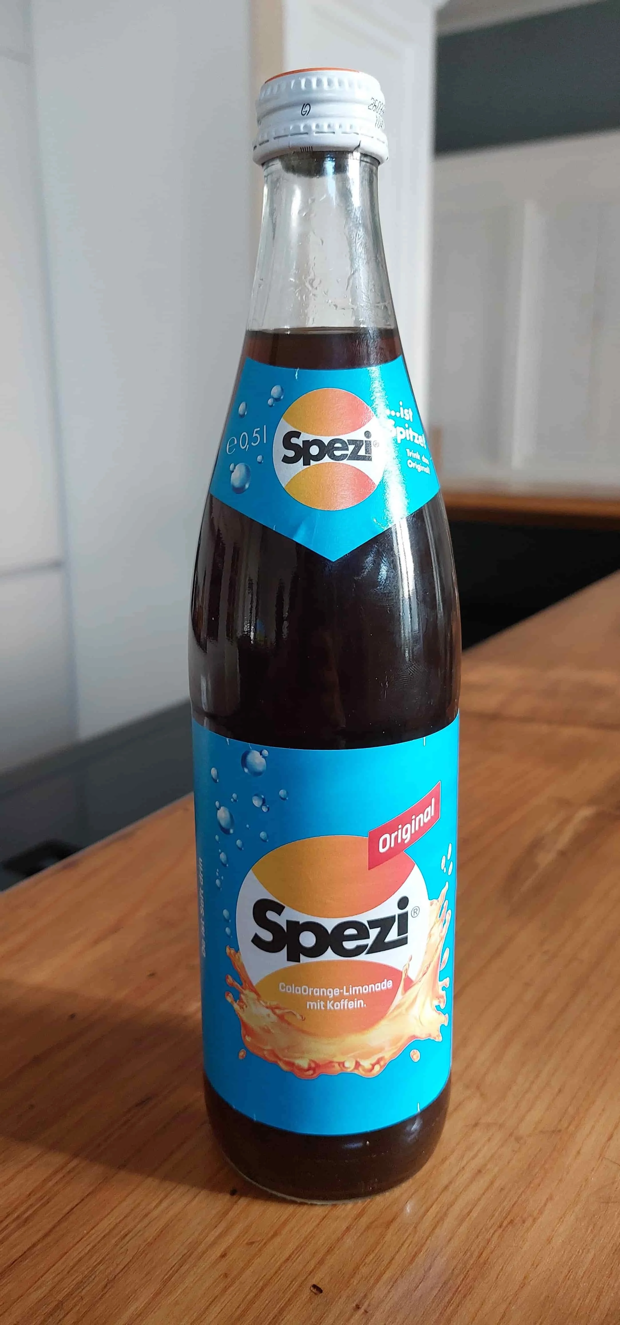 German Spezi cola and orange soda mix in a bottle popular soft drink
