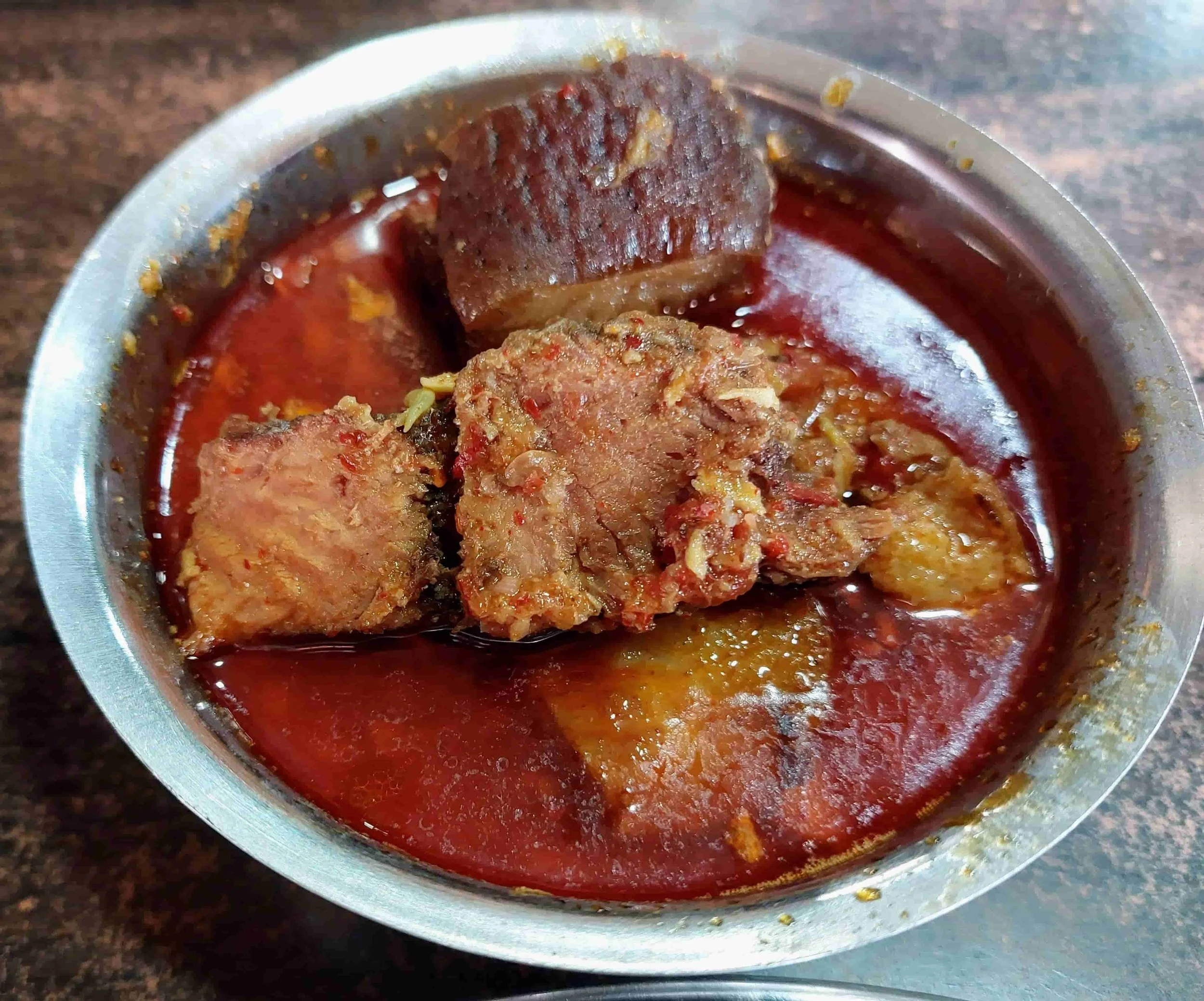 Samathu – traditional Naga smoked pork stew
