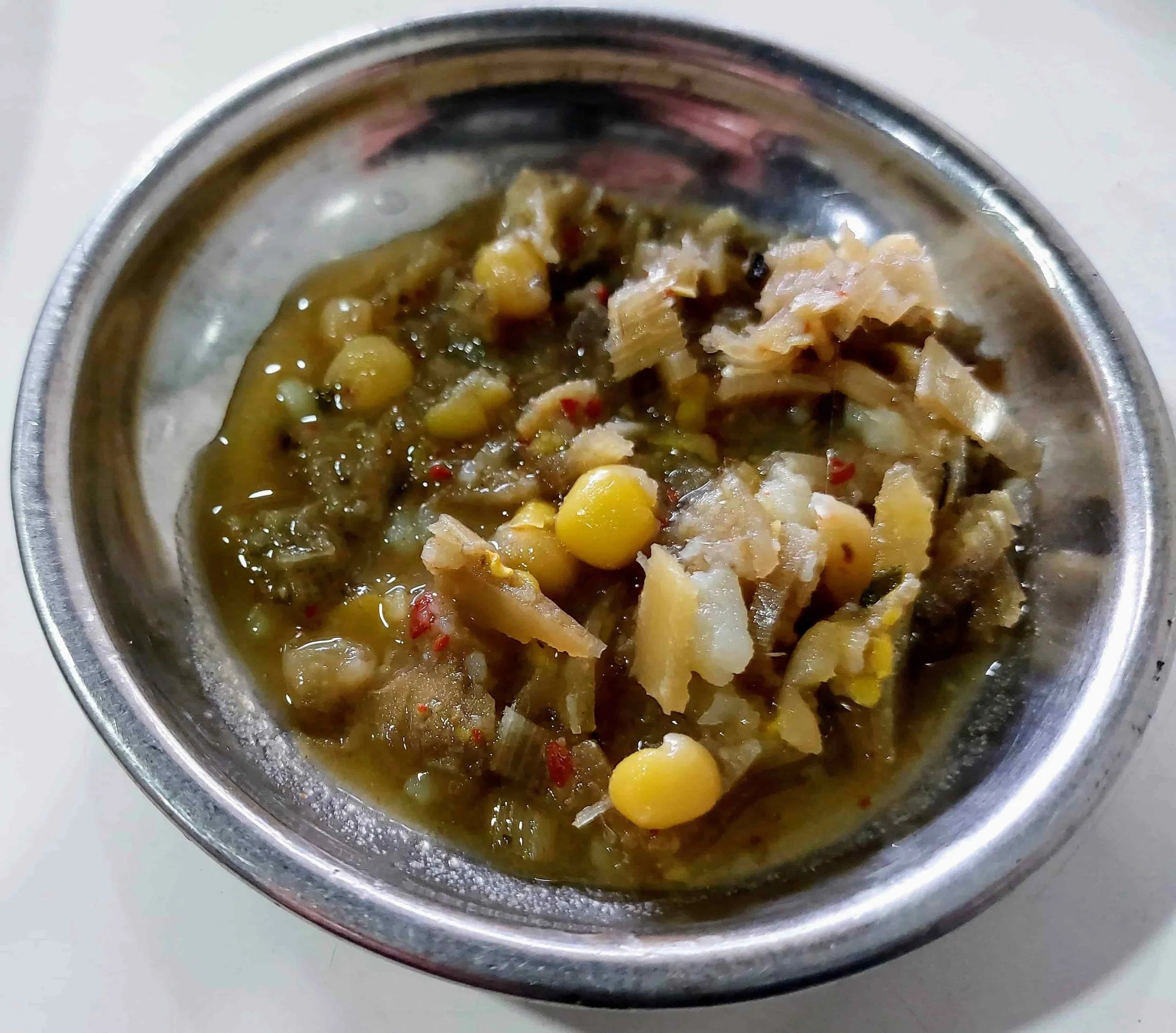Eromba – traditional Manipuri mashed vegetable dish with fermented fish and chillies