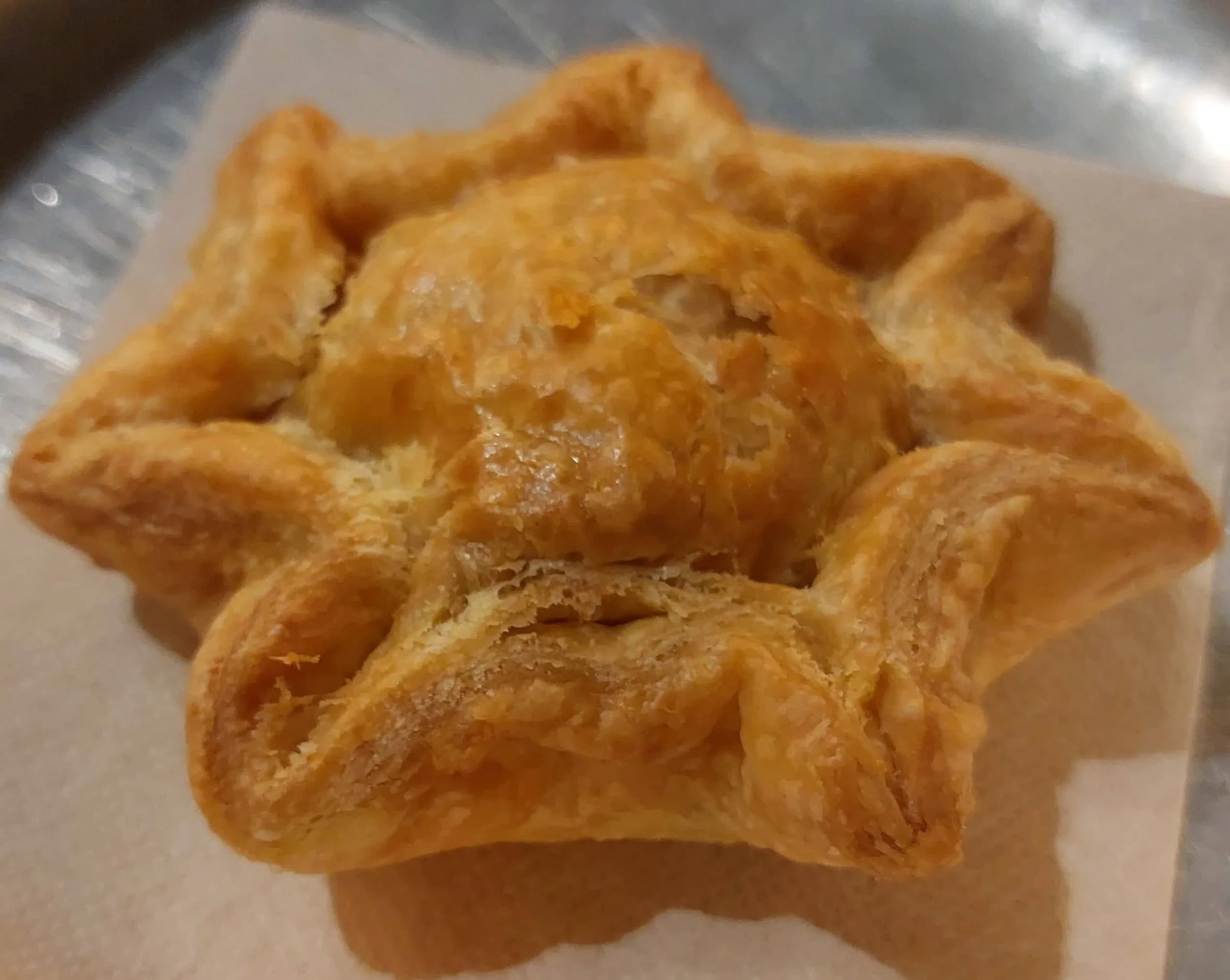 Portuguese Empada small savoury pie filled with chicken or meat