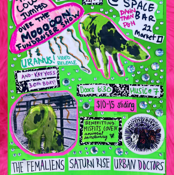 Thank you to The Femaliens for rocking out to benefit the Misfits &amp; featuring our baby cows in their new music vid!
