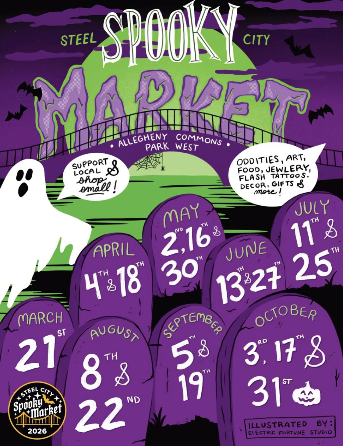 Come see us at Spooky Market in Pittsburgh!